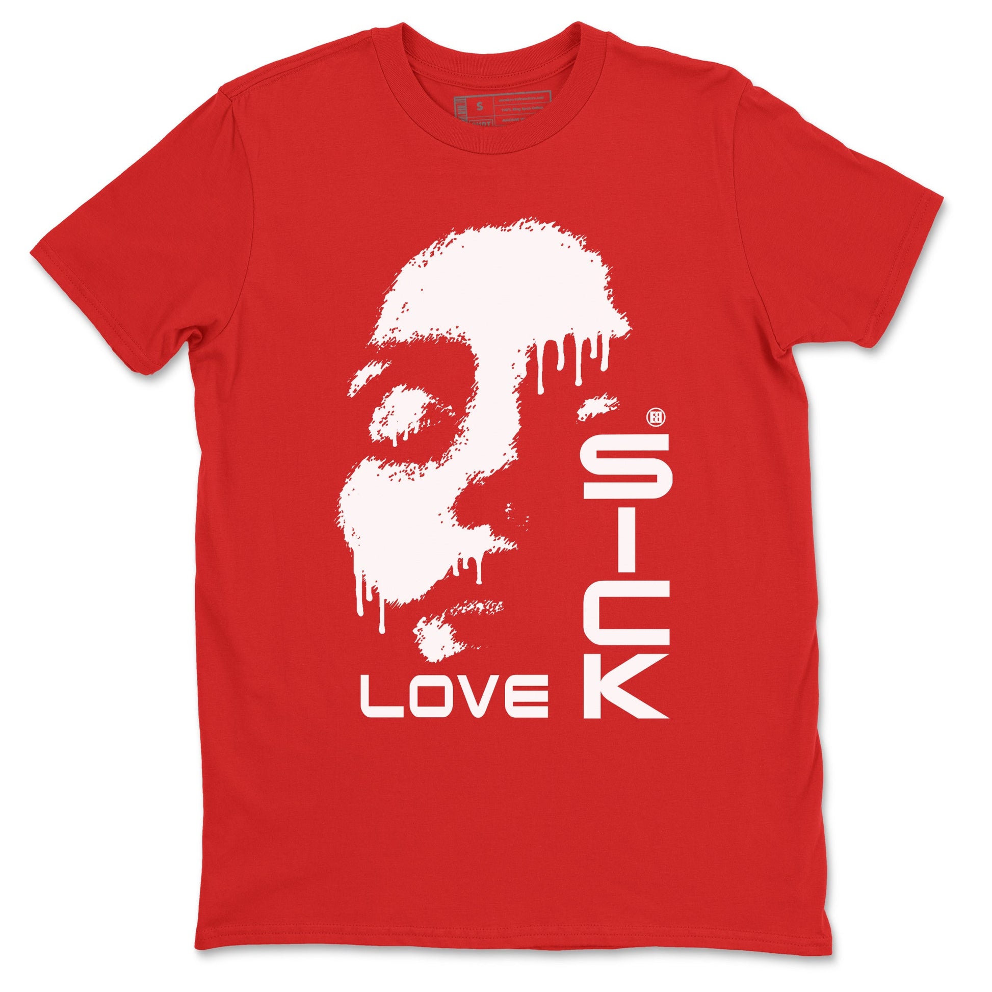 AE 1 Bred shirts to match jordans Love Sick sneaker match tees AE 1 Bred match shoes to clothes SNRT Sneaker Tees unisex cotton Red 2 shirts
