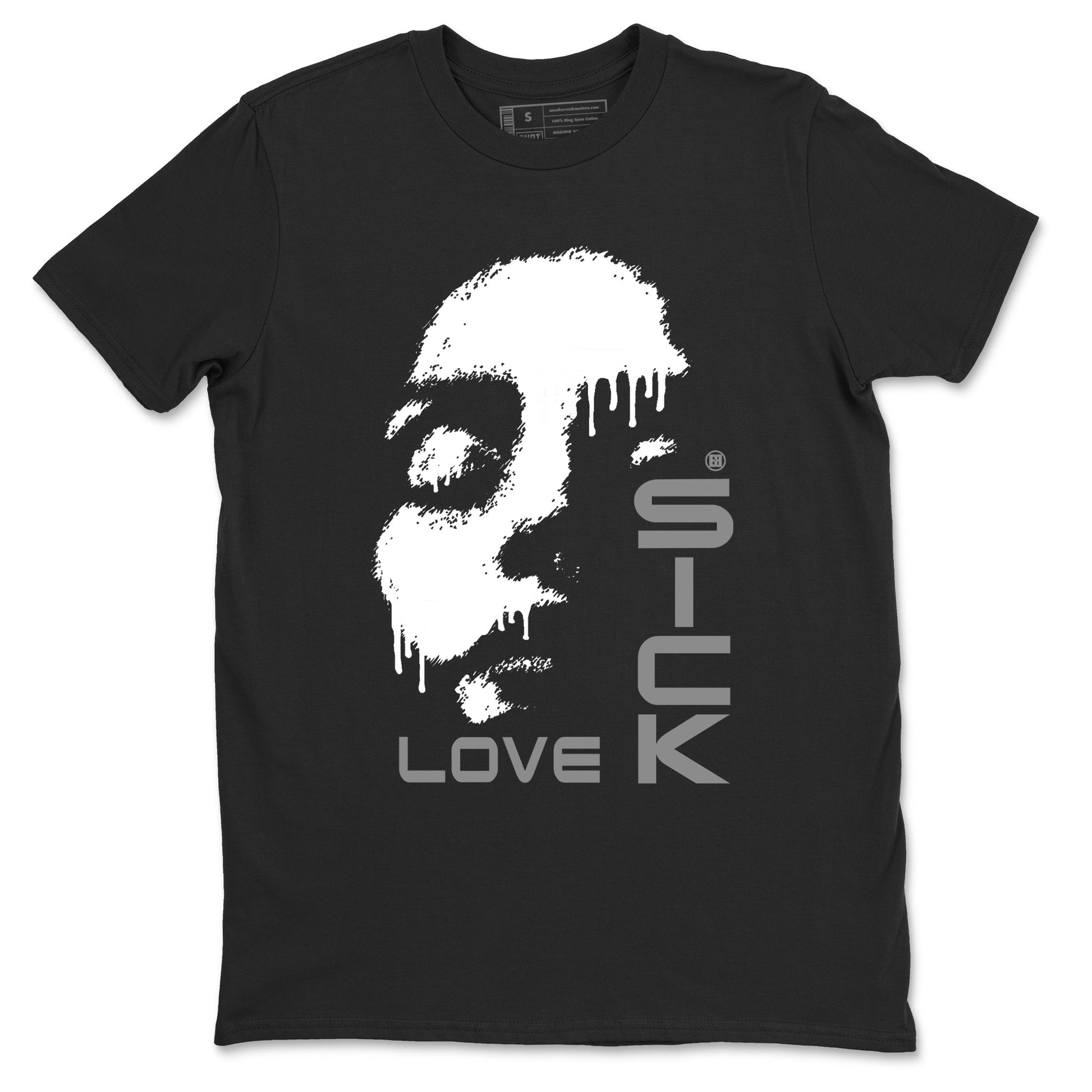 12s Black Wolf Grey shirts to match jordans Love Sick sneaker match tees Air Jordan 12 Barons match shoes to clothes SNRT Sneaker Tees unisex cotton Black 2 shirts