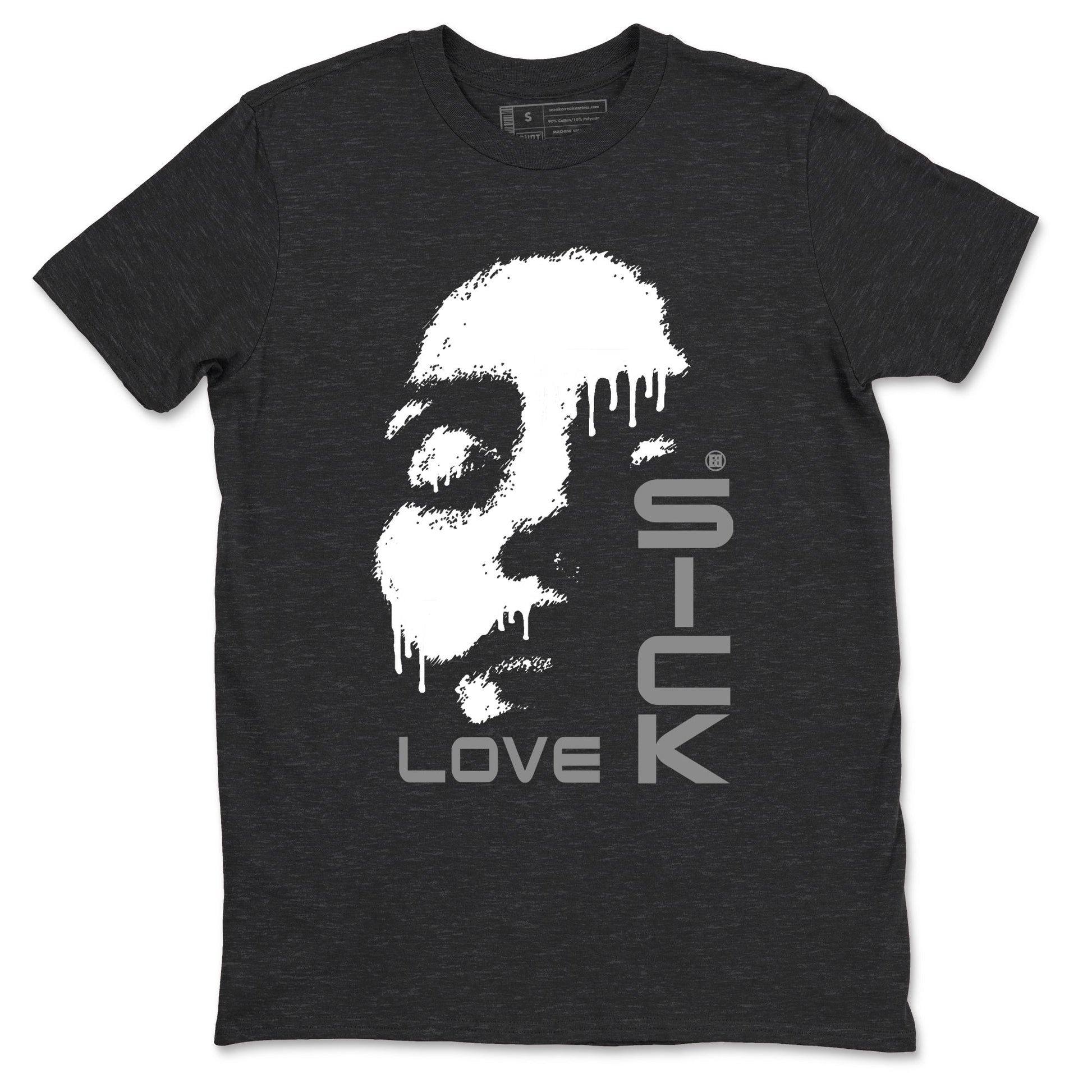 12s Black Wolf Grey shirts to match jordans Love Sick sneaker match tees Air Jordan 12 Barons match shoes to clothes SNRT Sneaker Tees unisex cotton Charcoal Heather 2 shirts
