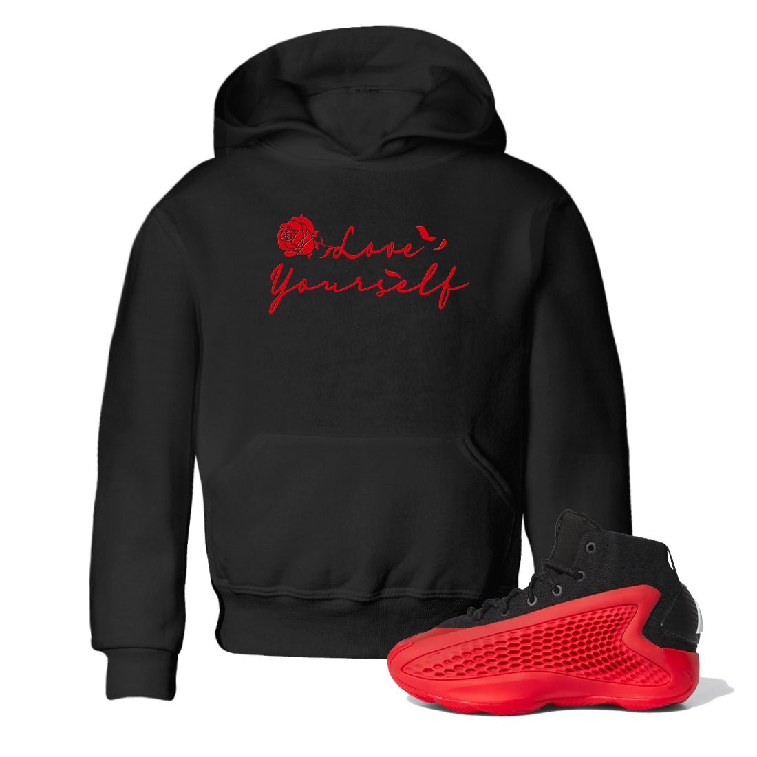 AE 1 Bred shirts to match jordans Love Yourself sneaker match tees AE 1 Bred match shoes to clothes SNRT Sneaker Tees Youth Baby Black 1 tee