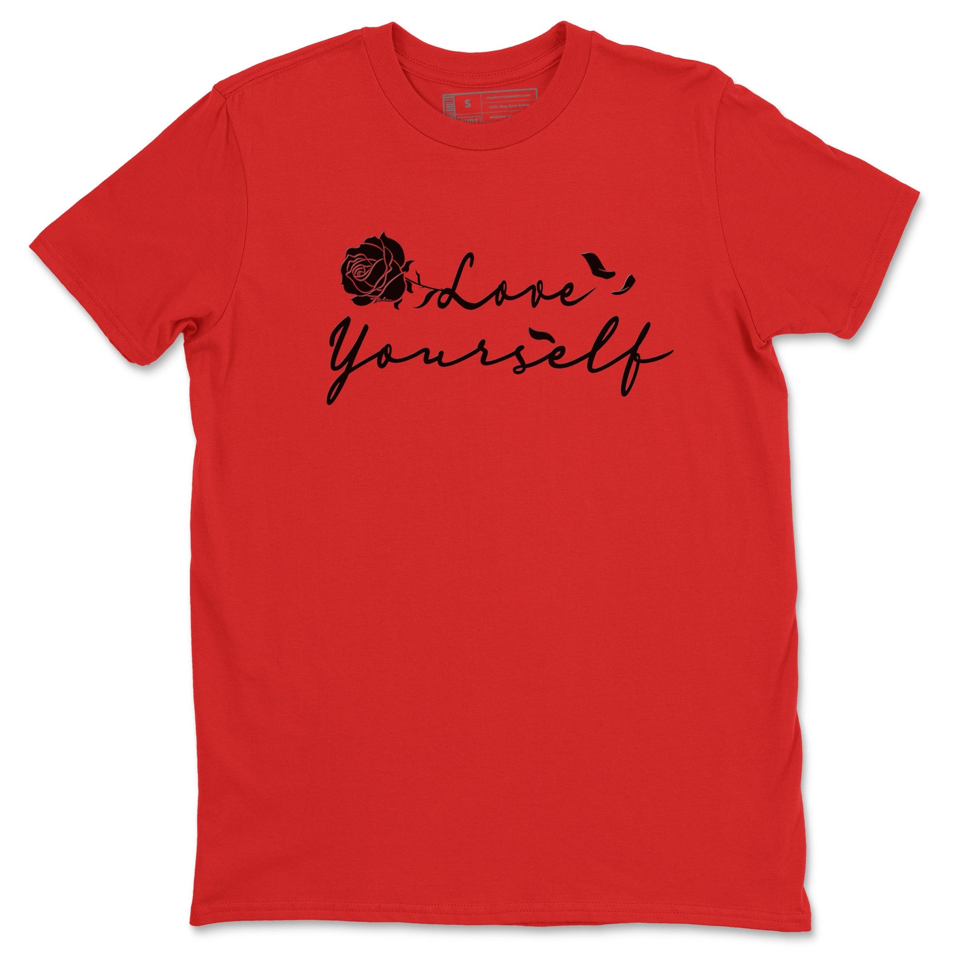 AE 1 Bred shirts to match jordans Love Yourself sneaker match tees AE 1 Bred match shoes to clothes SNRT Sneaker Tees unisex cotton Red 2 shirts