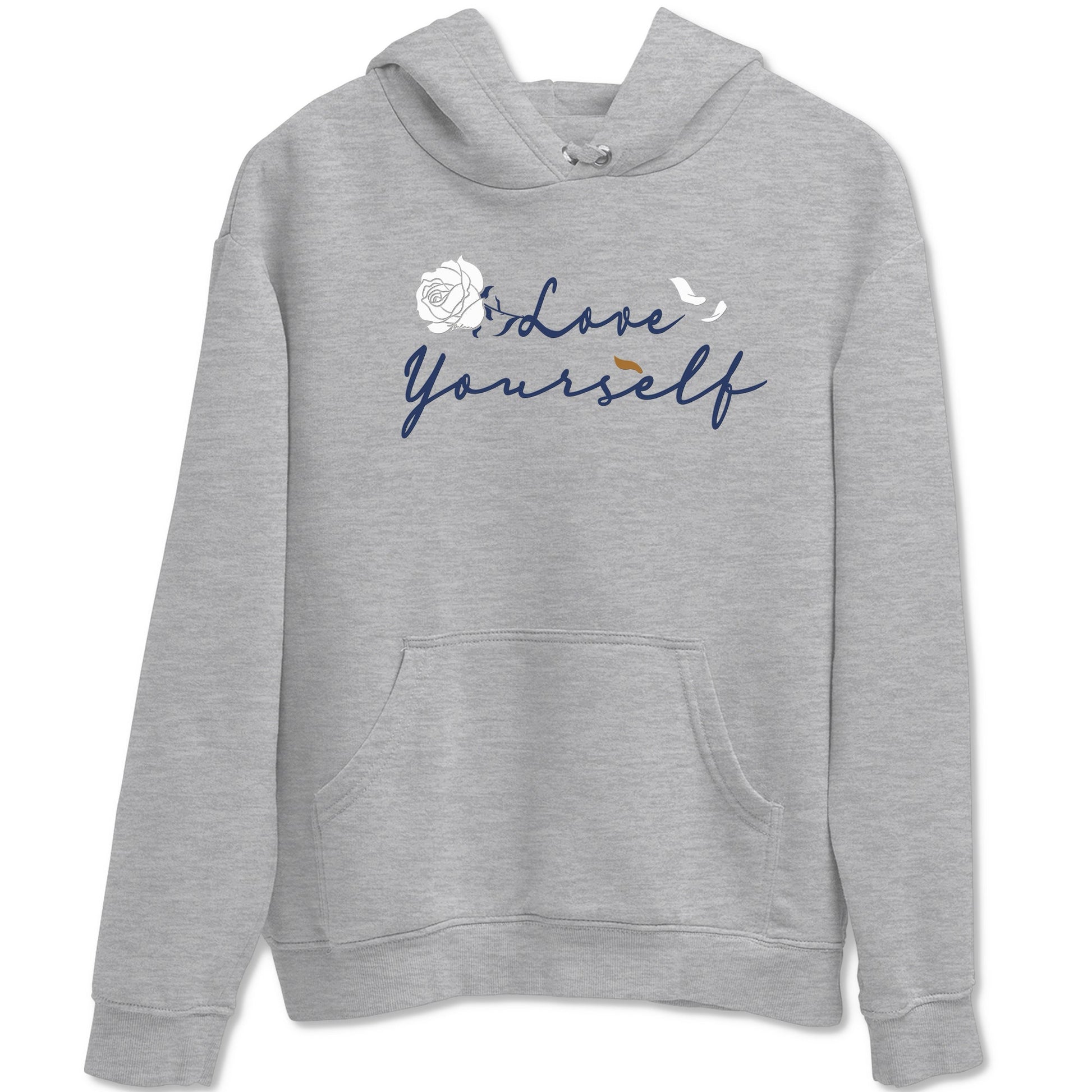 13s Midnight Navy shirts to match jordans Love Yourself sneaker match tees Air Jordan 13 Midnight Navy SNRT Sneaker Release Tees unisex cotton Heather Grey 2 crew neck shirts