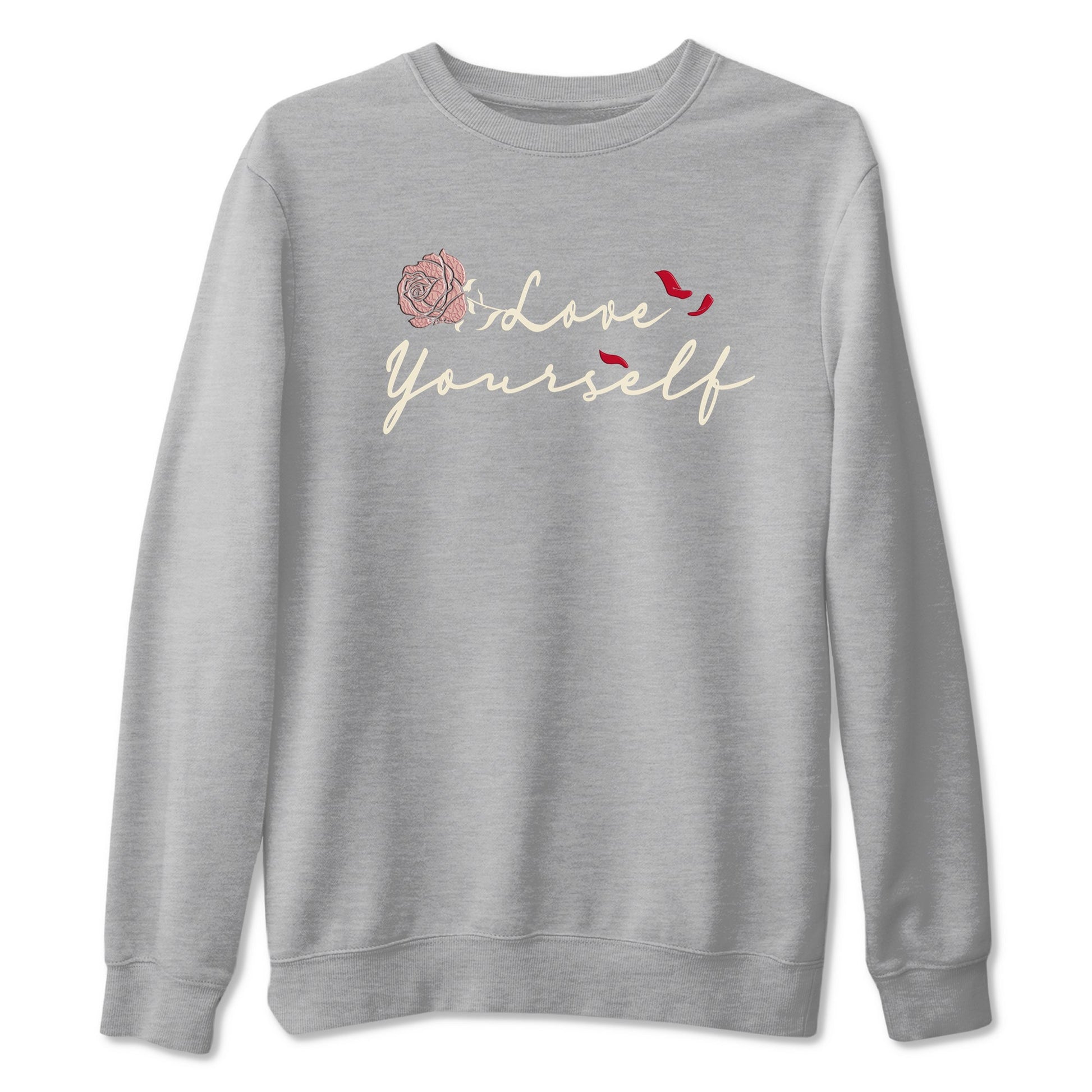 Air Jordan 3 Valentine's Day shirts to match jordans Love Yourself graphic tee Valentines Day best t-shirts to wear with jordans SNRT Sneaker Tees unisex cotton Heather Grey 2 shirts