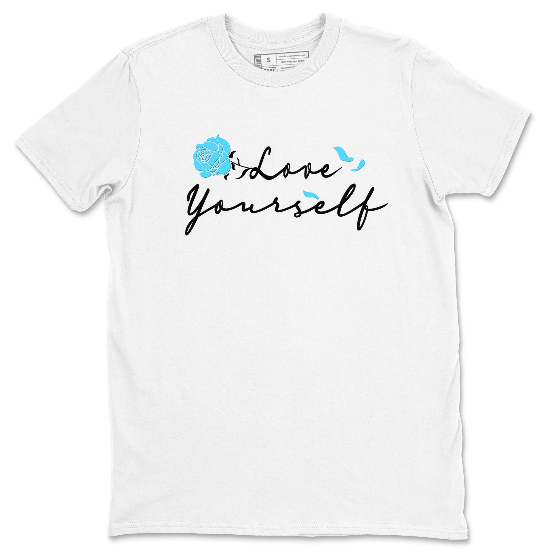 AJ9 Powder Blue shirt to match jordans Love Yourself sneaker tees Air Jordan 9 Powder Blue SNRT Sneaker Release Tees unisex cotton White 2 crew neck shirt