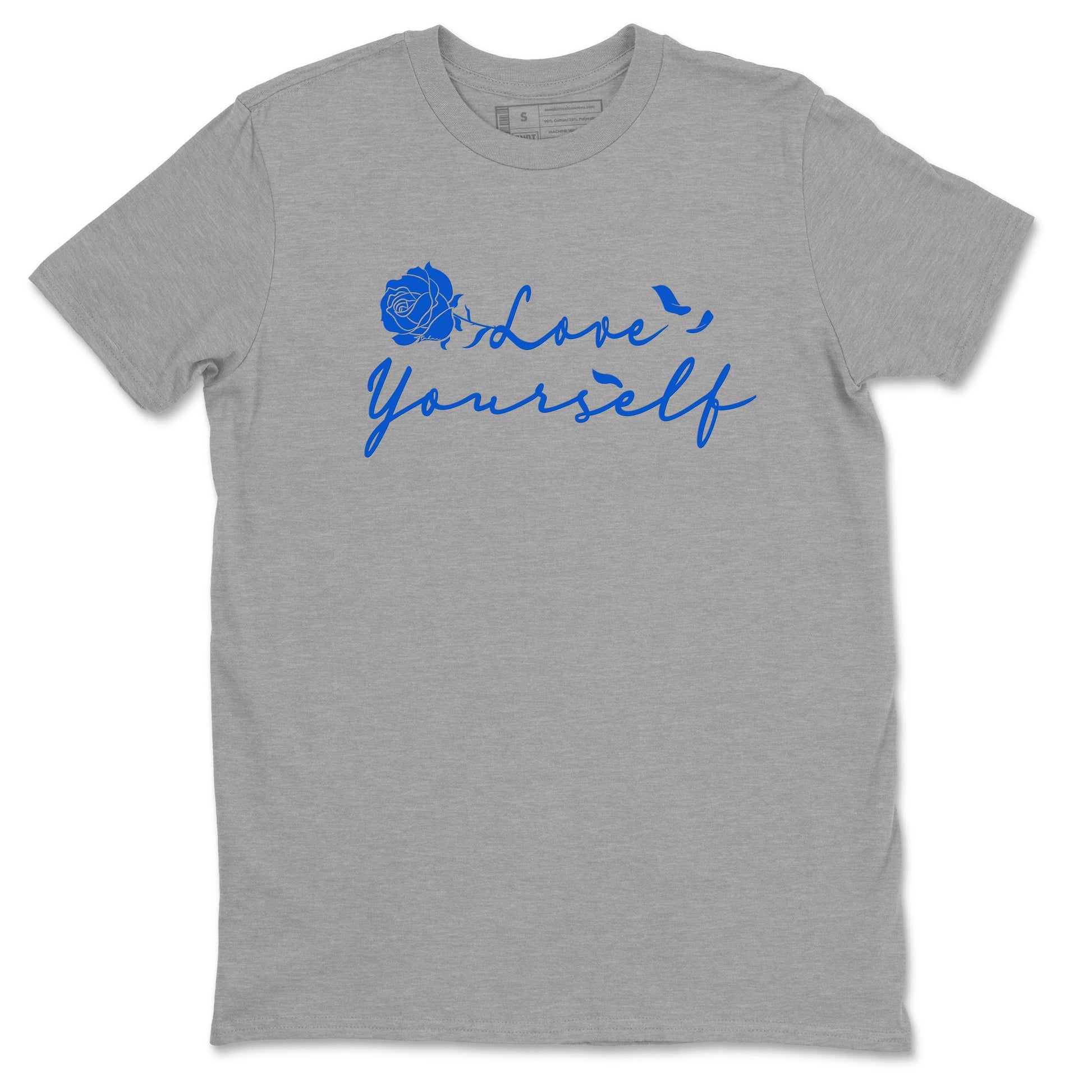Yeezy Slide Azure shirts to match jordans Love Yourself sneaker match tees Yeezy Slide Azure SNRT Sneaker Tees streetwear brand Heather Grey 2 unisex cotton tee