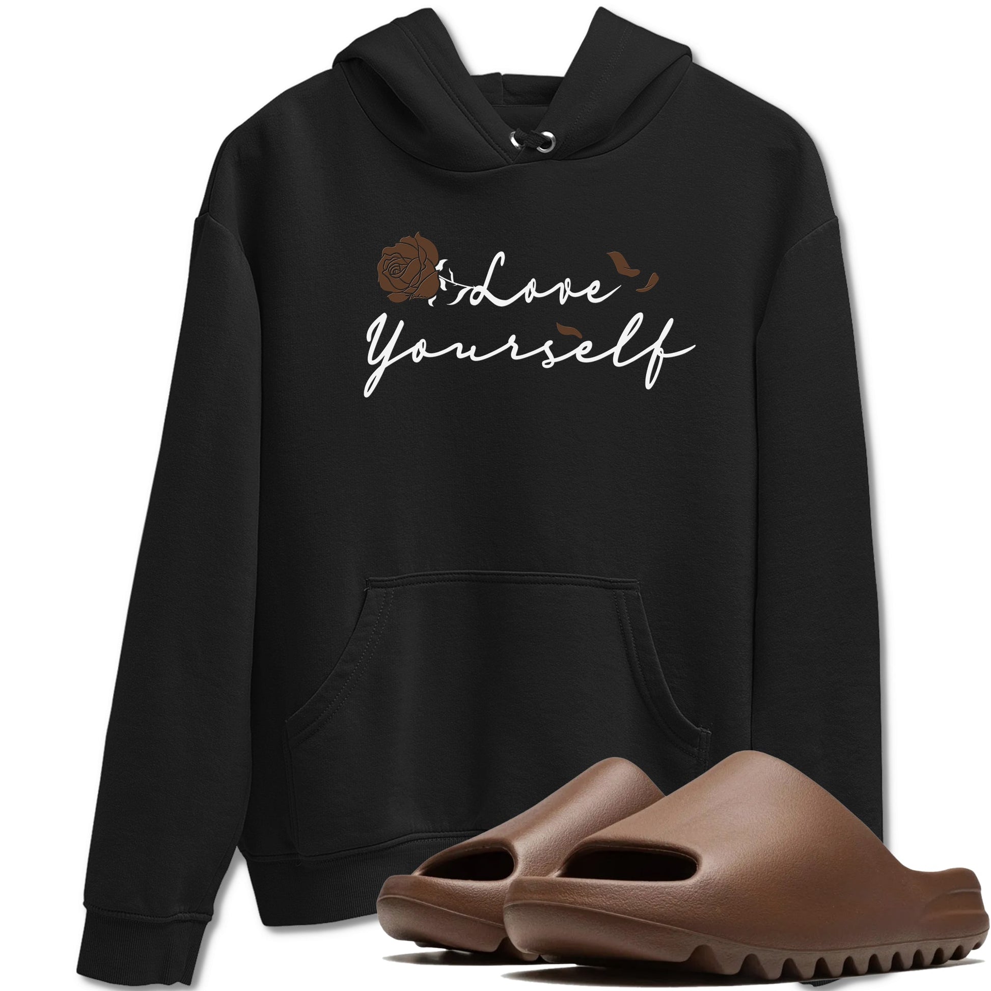Yeezy Slide Flax shirts to match jordans Love Yourself sneaker match tees Yeezy Slide Flax SNRT Sneaker Tees streetwear brand Black 1 unisex cotton tee