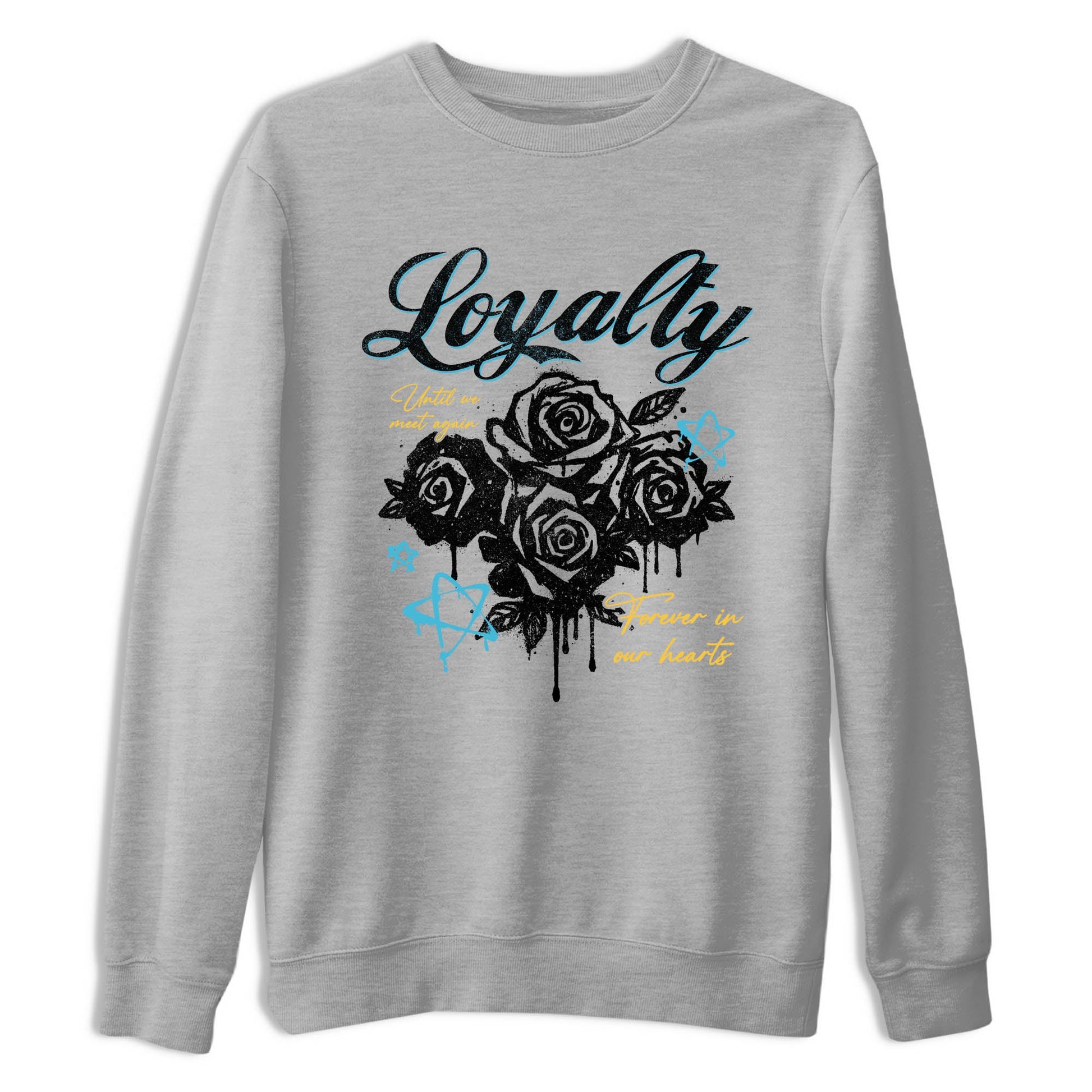 Sneaker Threads – Sneaker Tees To Match Air Jordan 11 Retro Gamma – Loyalty Graphic Tee Heather Grey 2. Perfect for Jordan releases 2025 colorways.