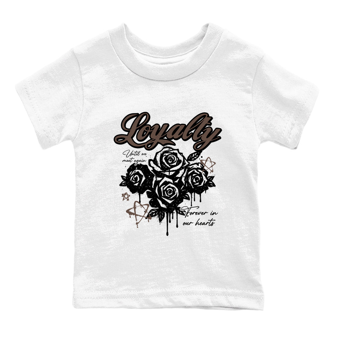 Sneaker match tees – Sneaker Tees To Match Air Jordan 4 Cave Stone Shoes – Loyalty Kids T-Shirt White 2