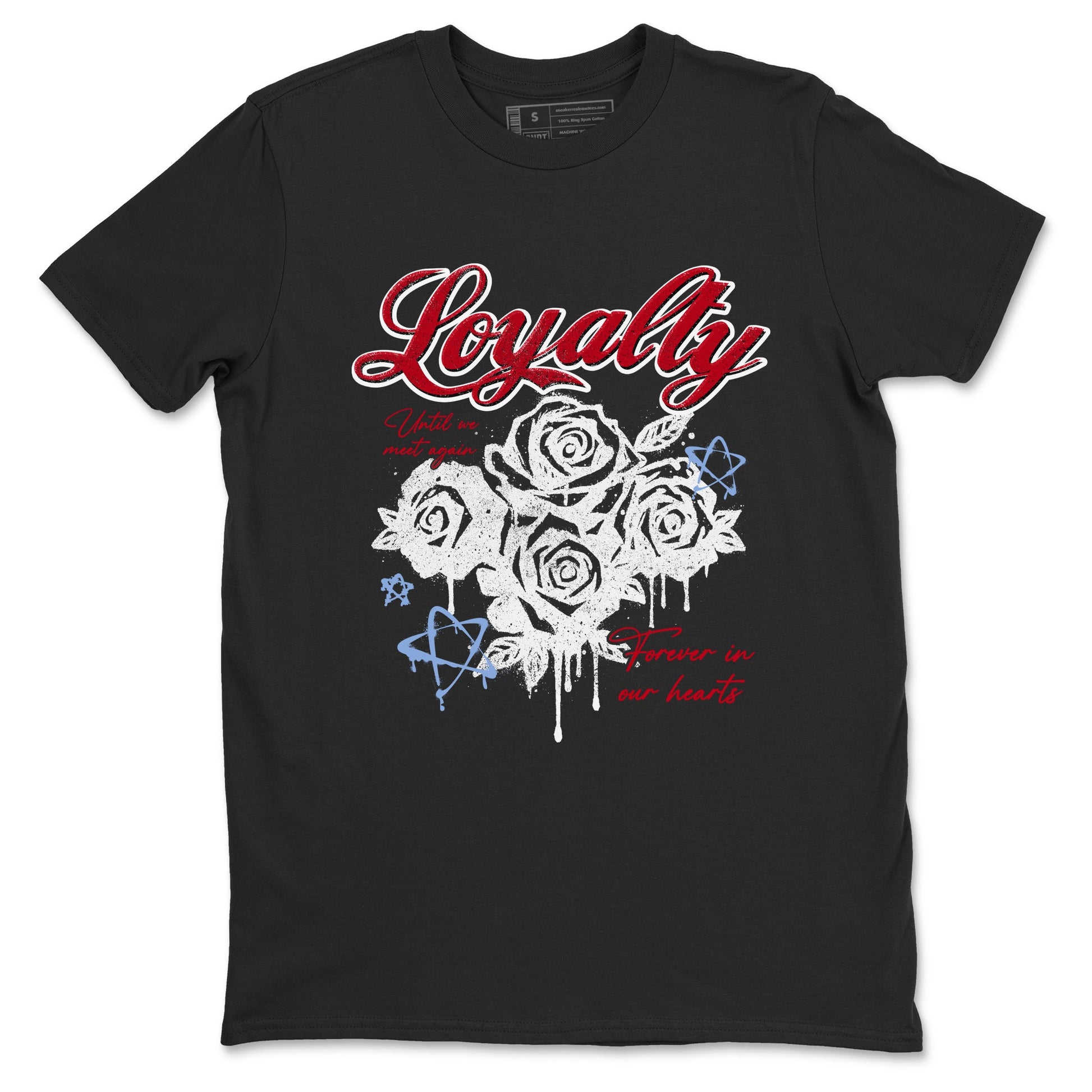 Sneaker match tees – Sneaker Tees To Match Air Jordan 5 Fire Red Shoes – Loyalty Tee Black 2
