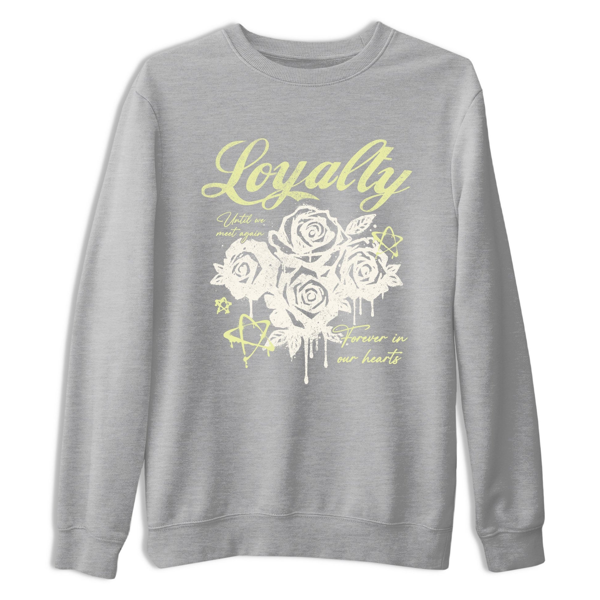 Sneaker match tees – Sneaker Tees To Match Air Jordan 5 Luminous Green Shoes – Loyalty Tee Heather Grey 2