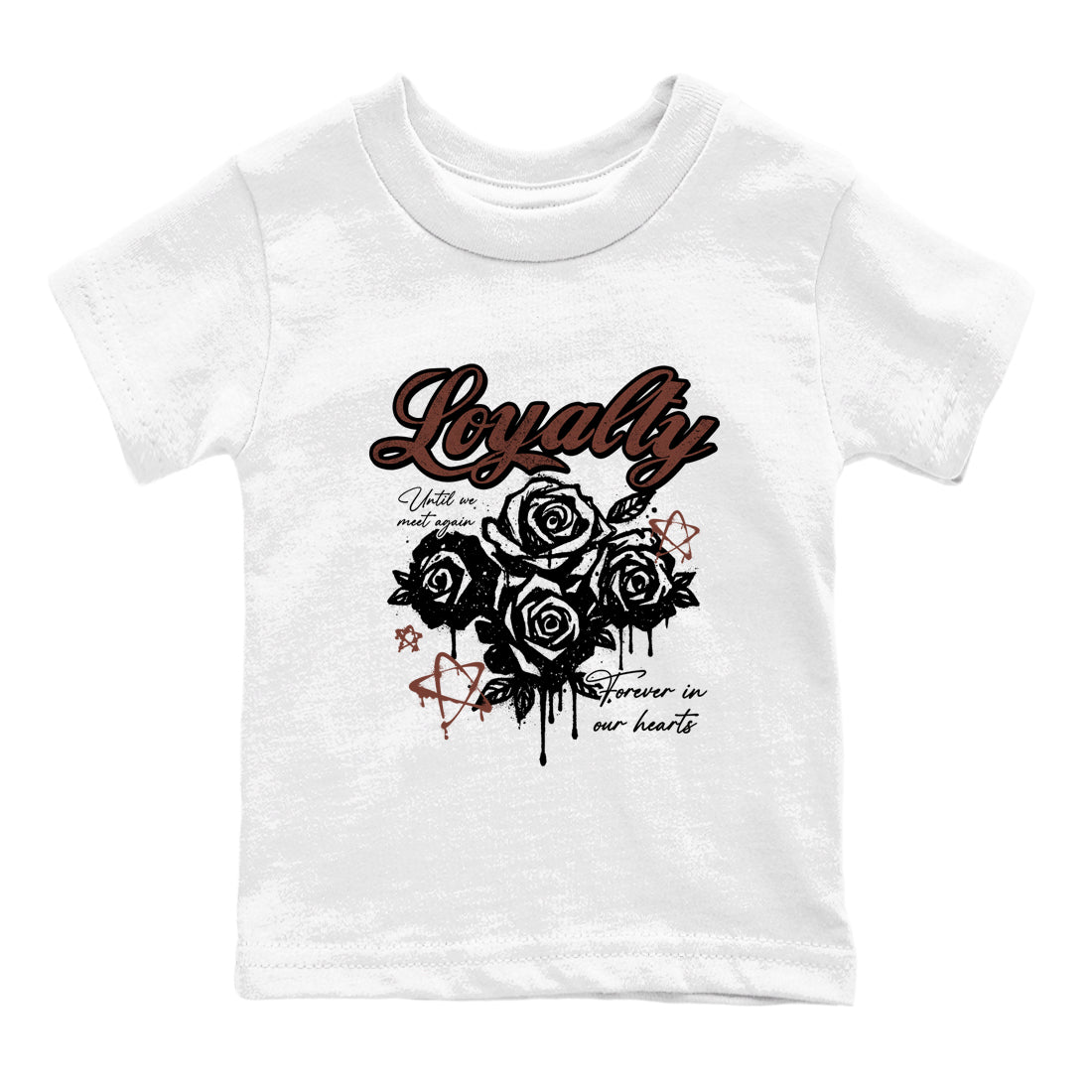 Sneaker match tees – Sneaker Tees To Match Dunk Low Football Shoes – Loyalty Kids T-Shirt White 2