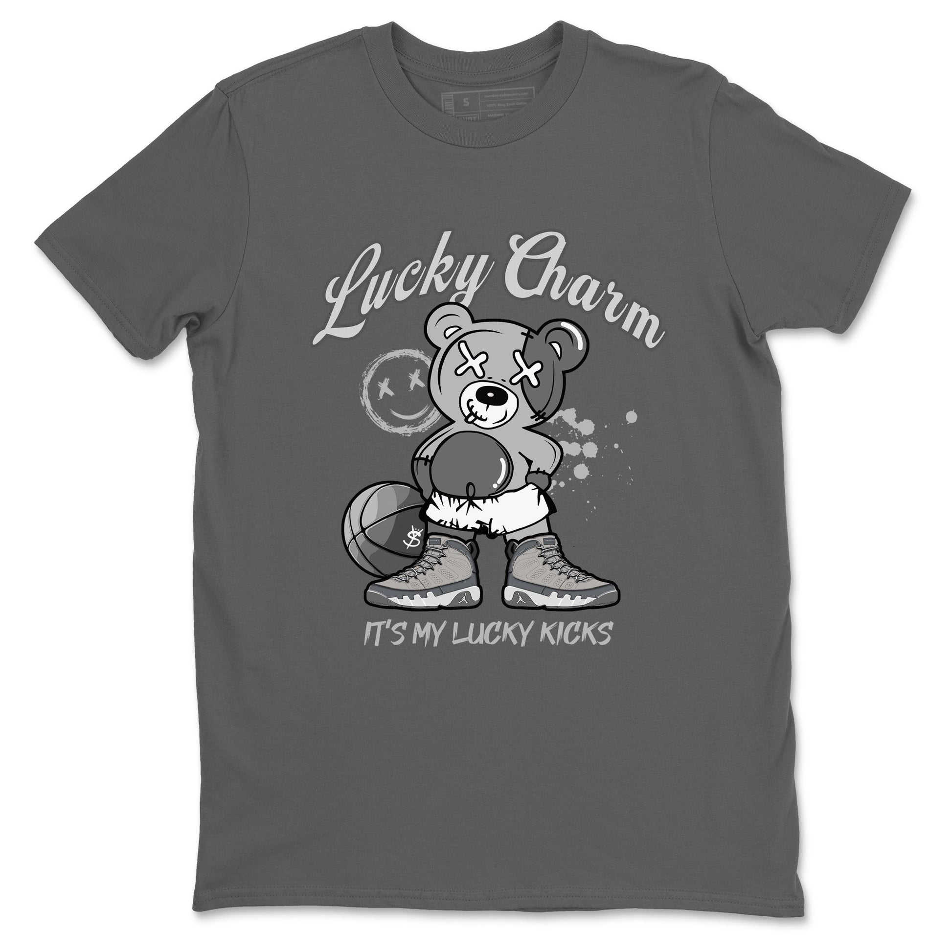 9s Cool Grey shirts to match jordans Lucky Charm sneaker match tees Air Jordan 9 Retro Cool Grey match shoes to clothes SNRT Sneaker Tees unisex cotton Cool Grey 2 shirts