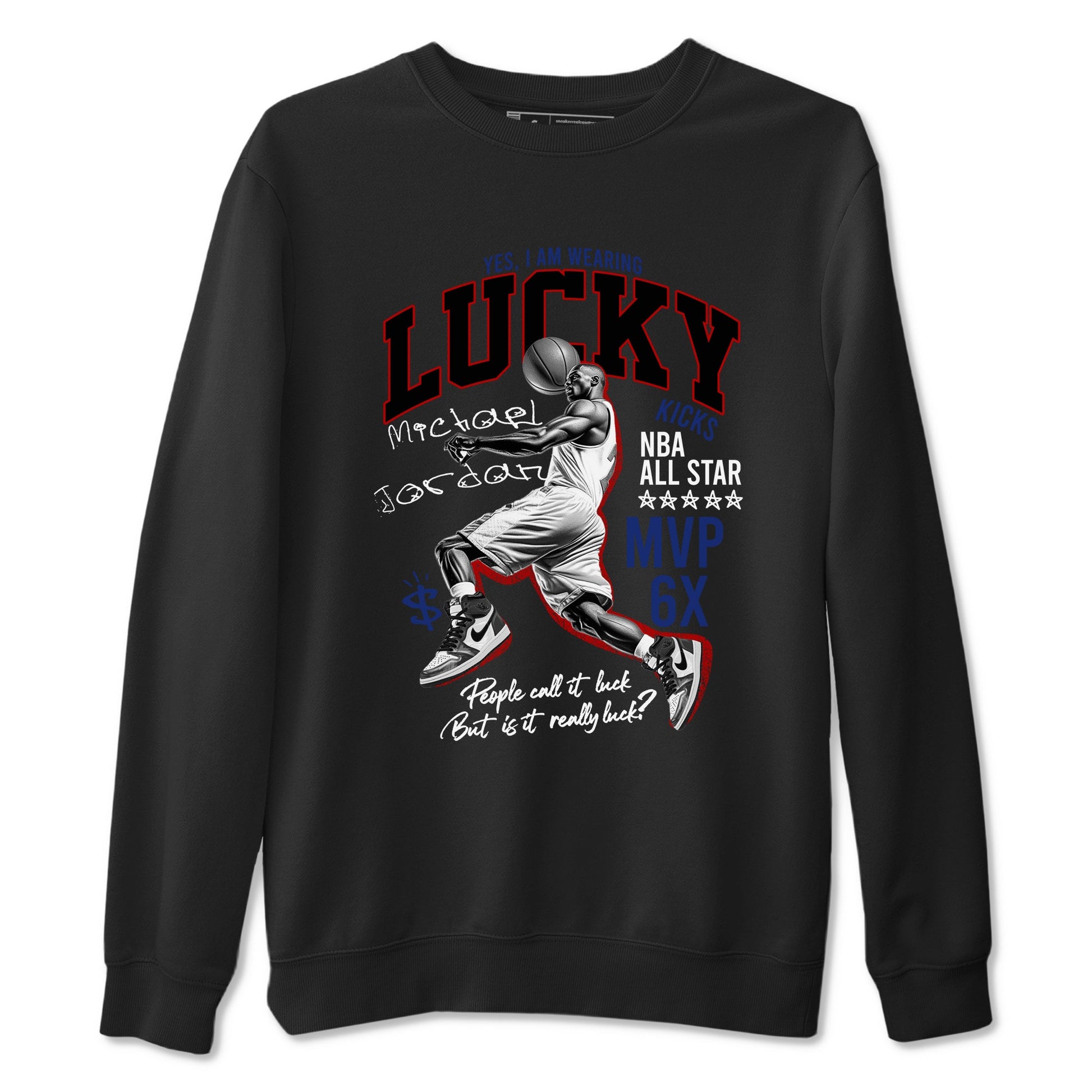 1s Rare Air shirts to match jordans Lucky Player sneaker match tees Air Jordan 1 High OG Rare Air Deep Royal Blue match shoes to clothes SNRT Sneaker Tees unisex cotton Black 2 shirts