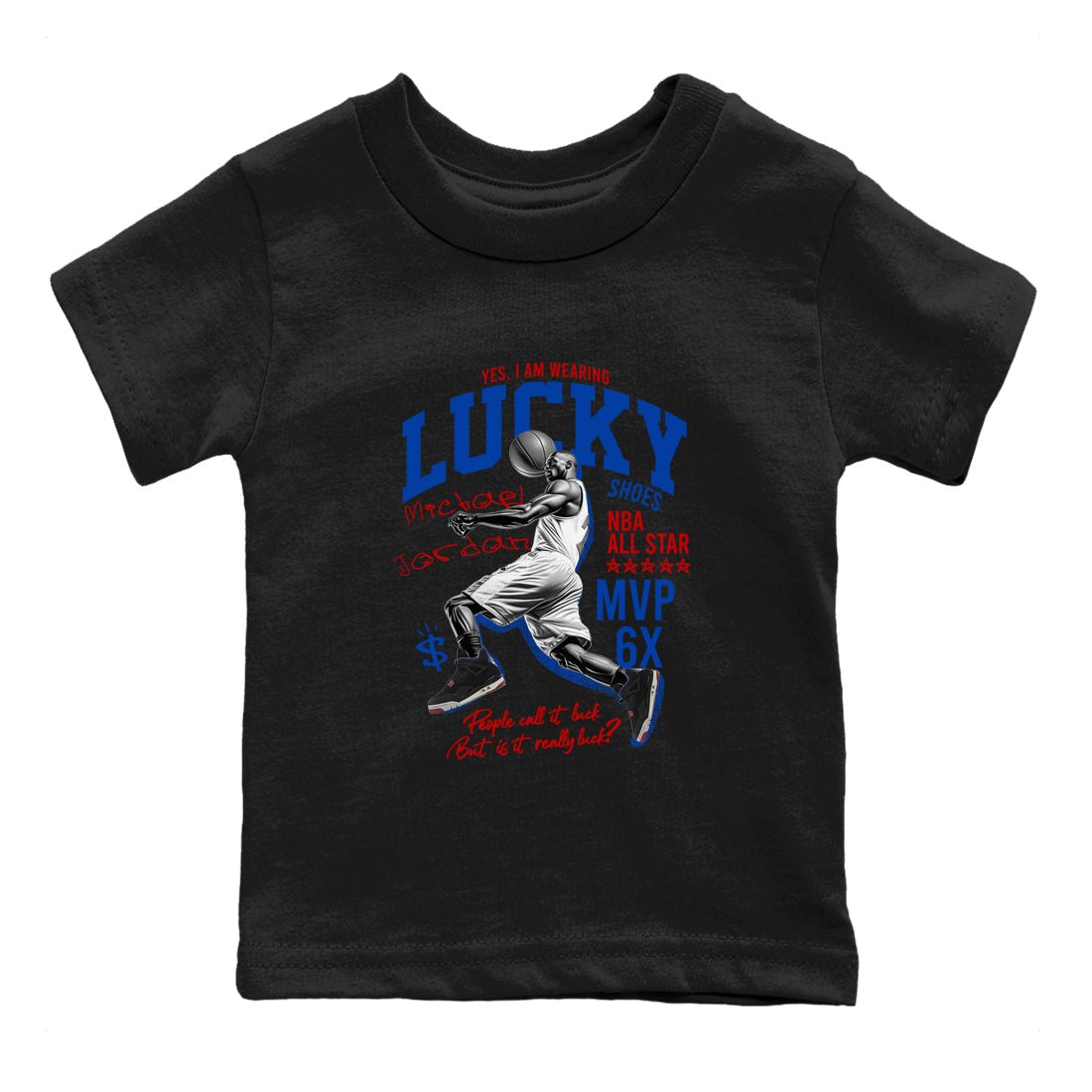 Sneaker match tees – Sneaker Tees To Match Jordan 4 Retro Rare Air Shoes – Lucky Player Kids T-Shirt Black 2
