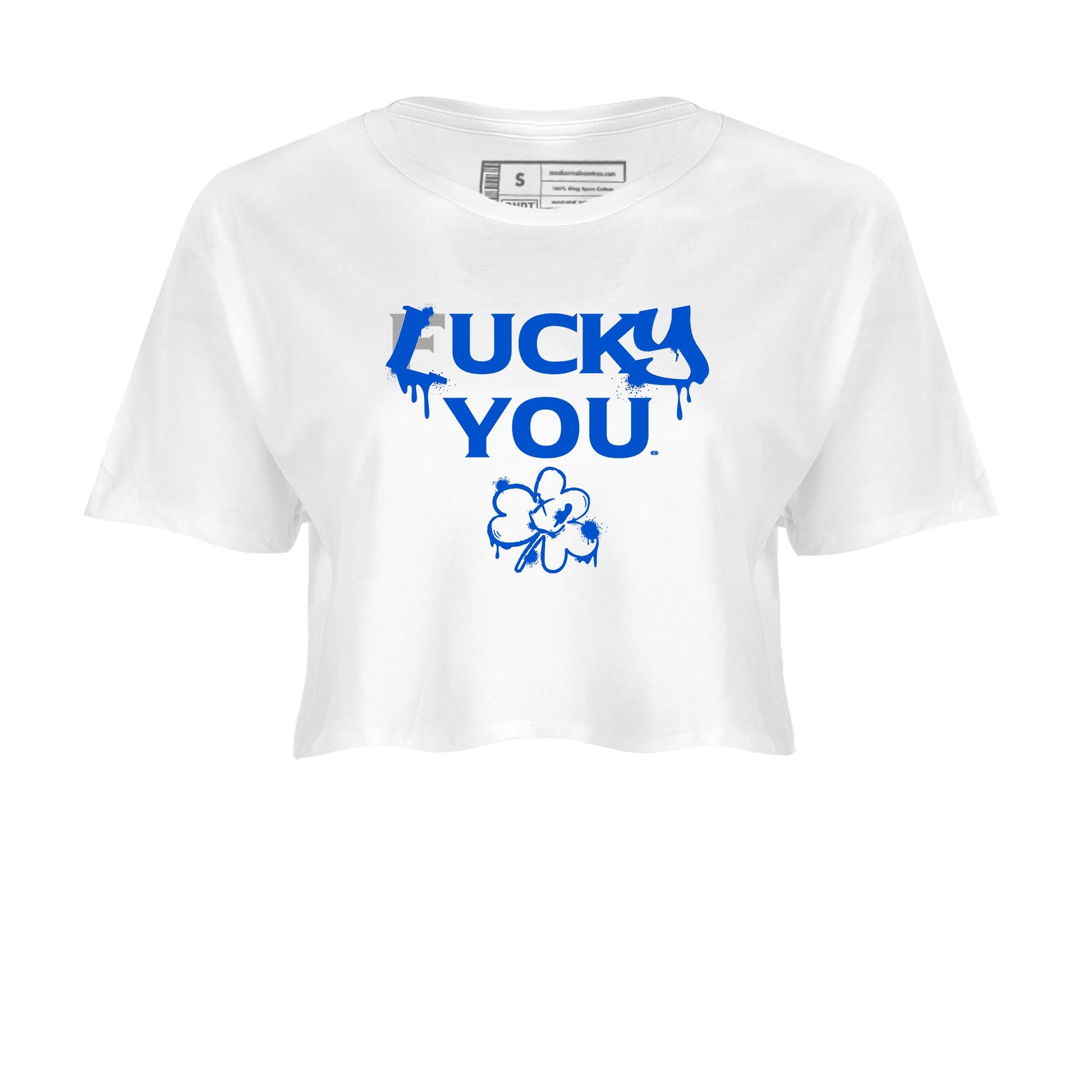 Air Force 1 404 Error shirt to match jordans Lucky You sneaker tees Air Force 1 404 Error SNRT Sneaker Release Tees White 2 crop length shirt
