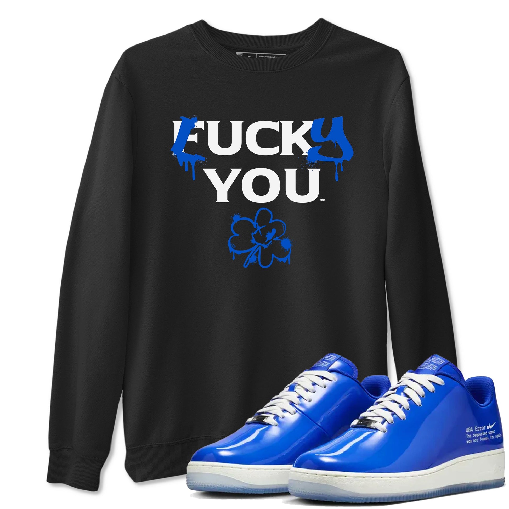 Air Force 1 404 Error shirt to match jordans Lucky You sneaker tees Air Force 1 404 Error SNRT Sneaker Release Tees unisex cotton Black 1 crew neck shirt