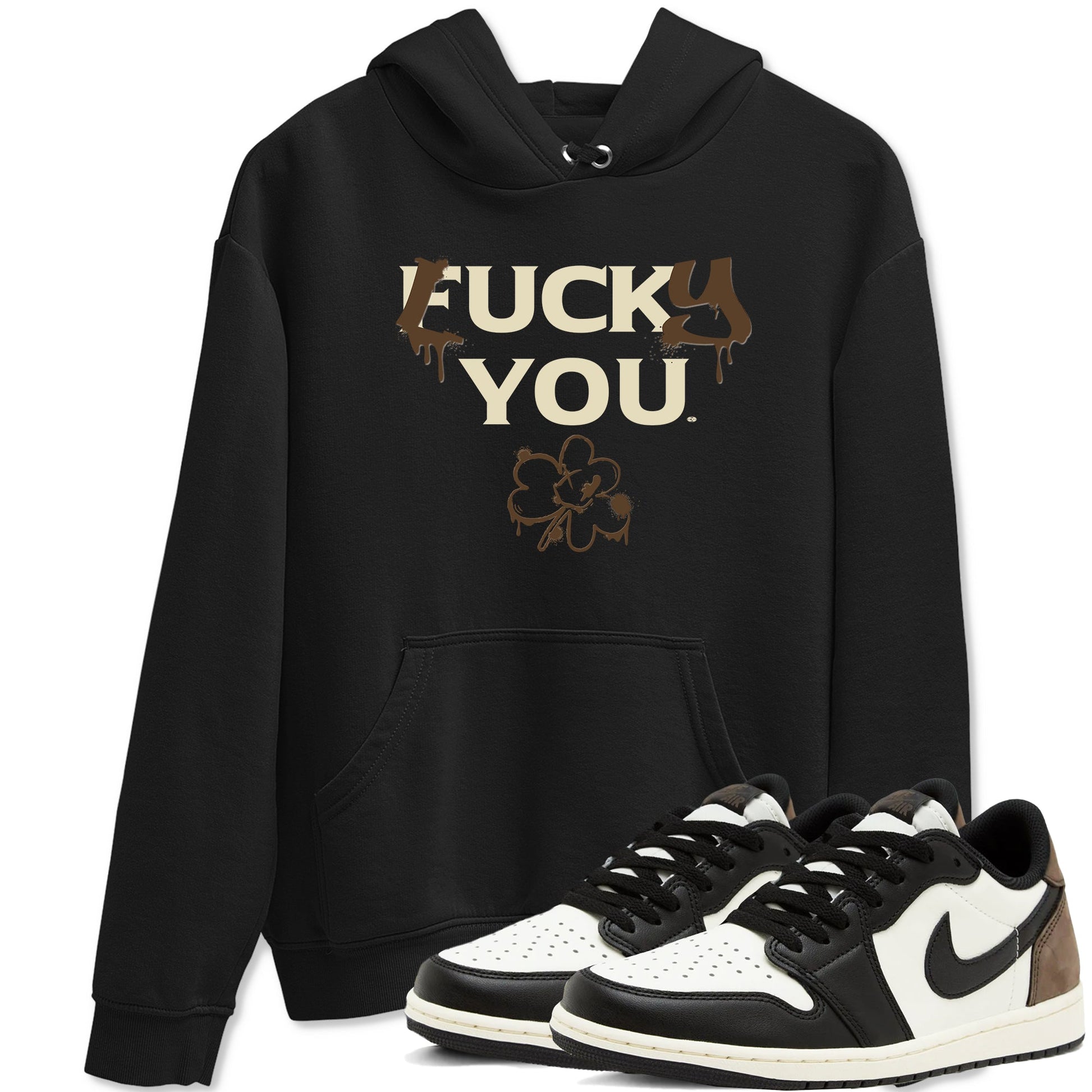 1s Mocha shirts to match jordans Lucky You sneaker match tees Air Jordan 1 Mocha match shoes to clothes SNRT Sneaker Tees unisex cotton Black 1 shirts