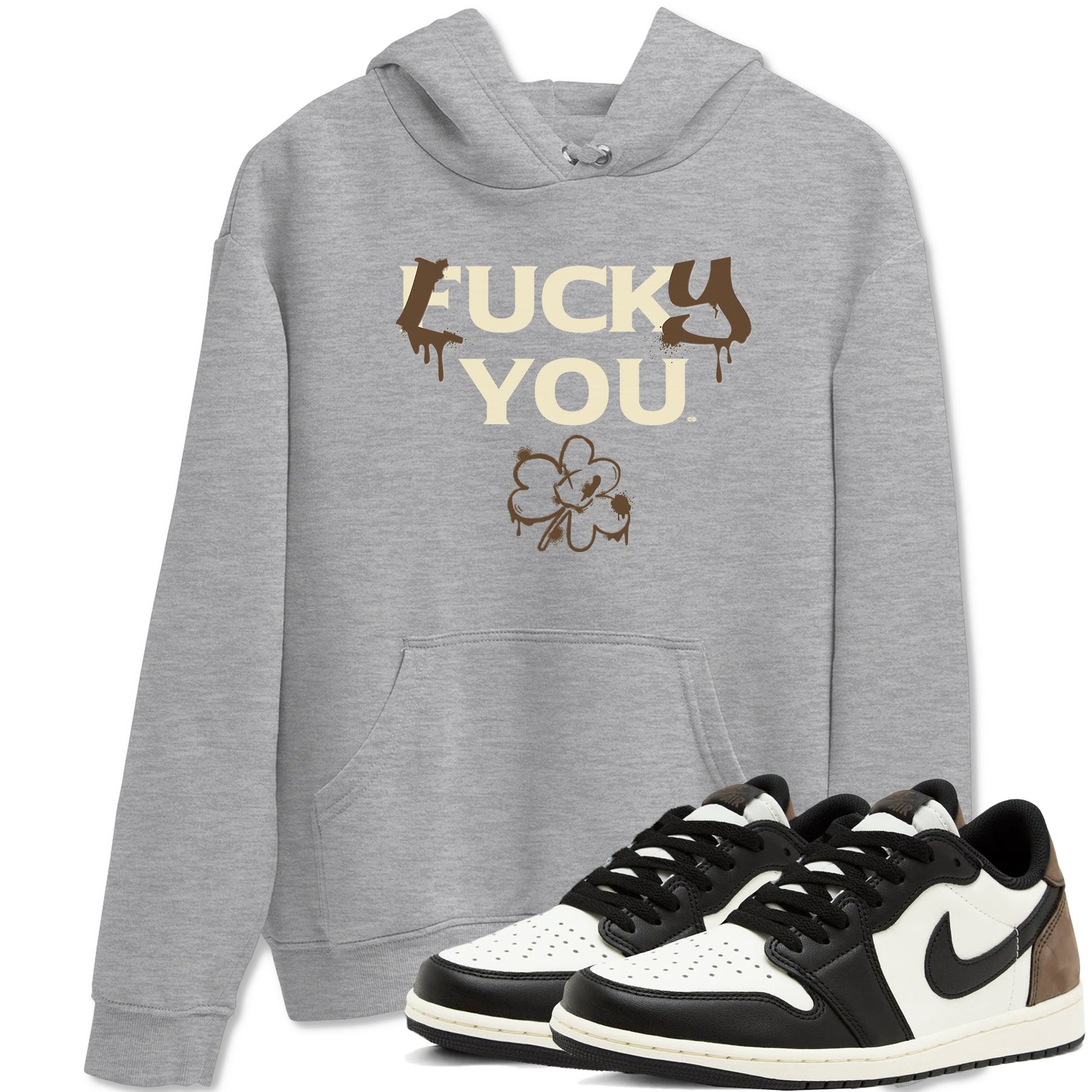 1s Mocha shirts to match jordans Lucky You sneaker match tees Air Jordan 1 Mocha match shoes to clothes SNRT Sneaker Tees unisex cotton Heather Grey 1 shirts