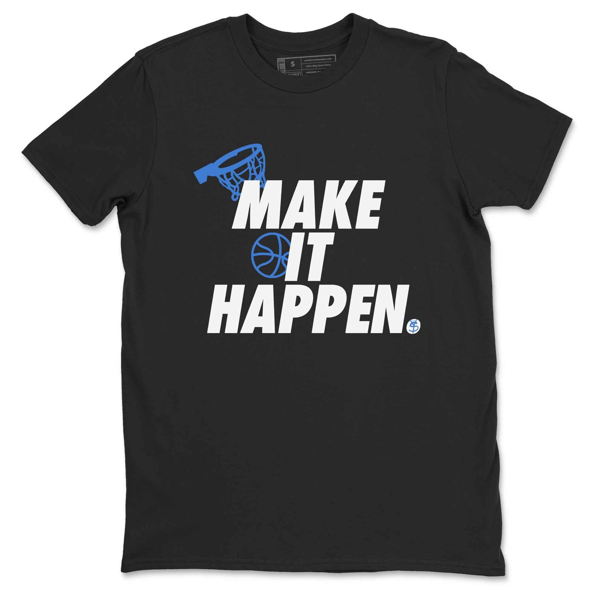 3s Lucky Shorts shirts to match jordans Make It Happen best t shirts to wear with jordans Air Jordan 3 Lucky Shorts match shoes to clothes SNRT Sneaker Tees unisex cotton Black 2 shirts