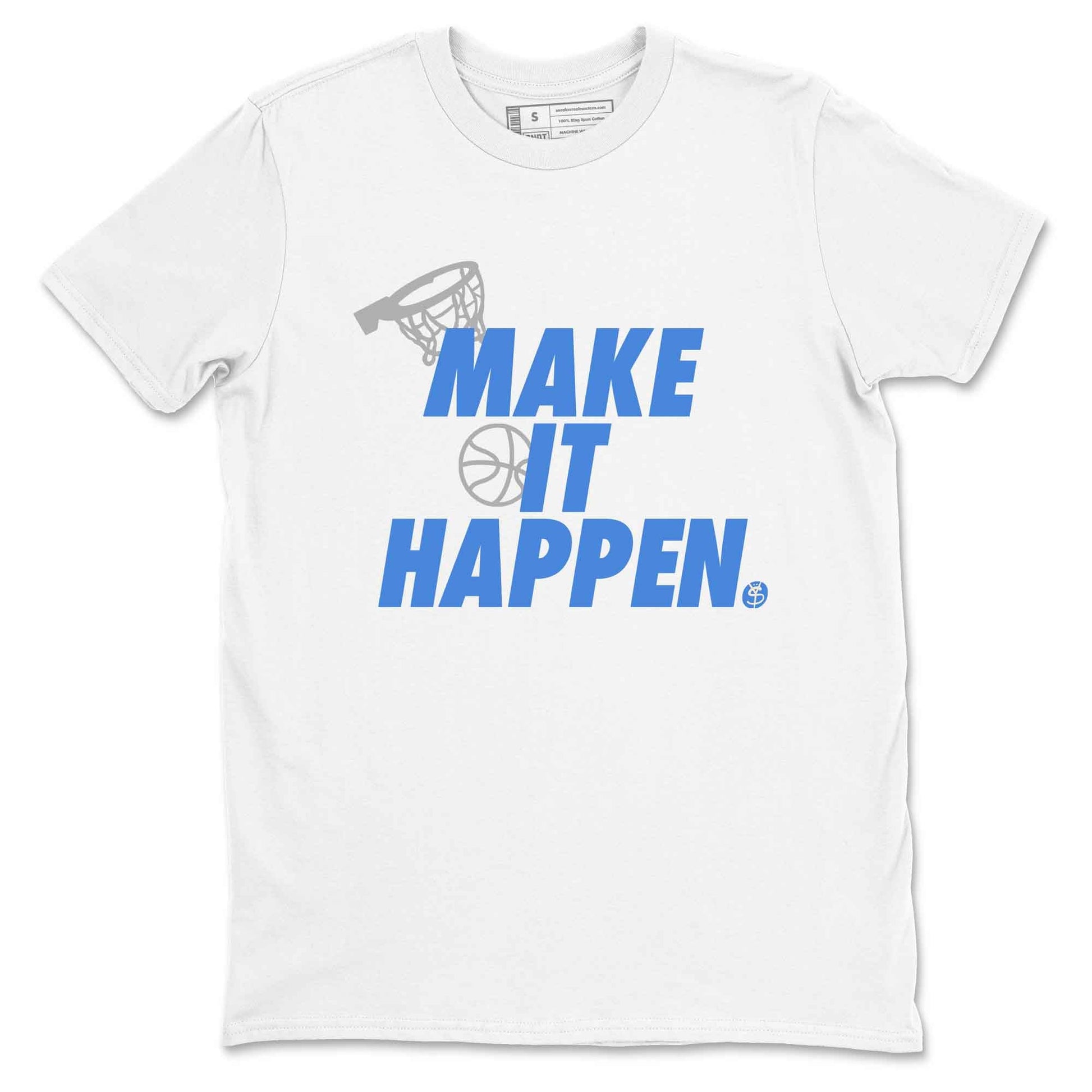 3s Lucky Shorts shirts to match jordans Make It Happen best t shirts to wear with jordans Air Jordan 3 Lucky Shorts match shoes to clothes SNRT Sneaker Tees unisex cotton White 2 shirts