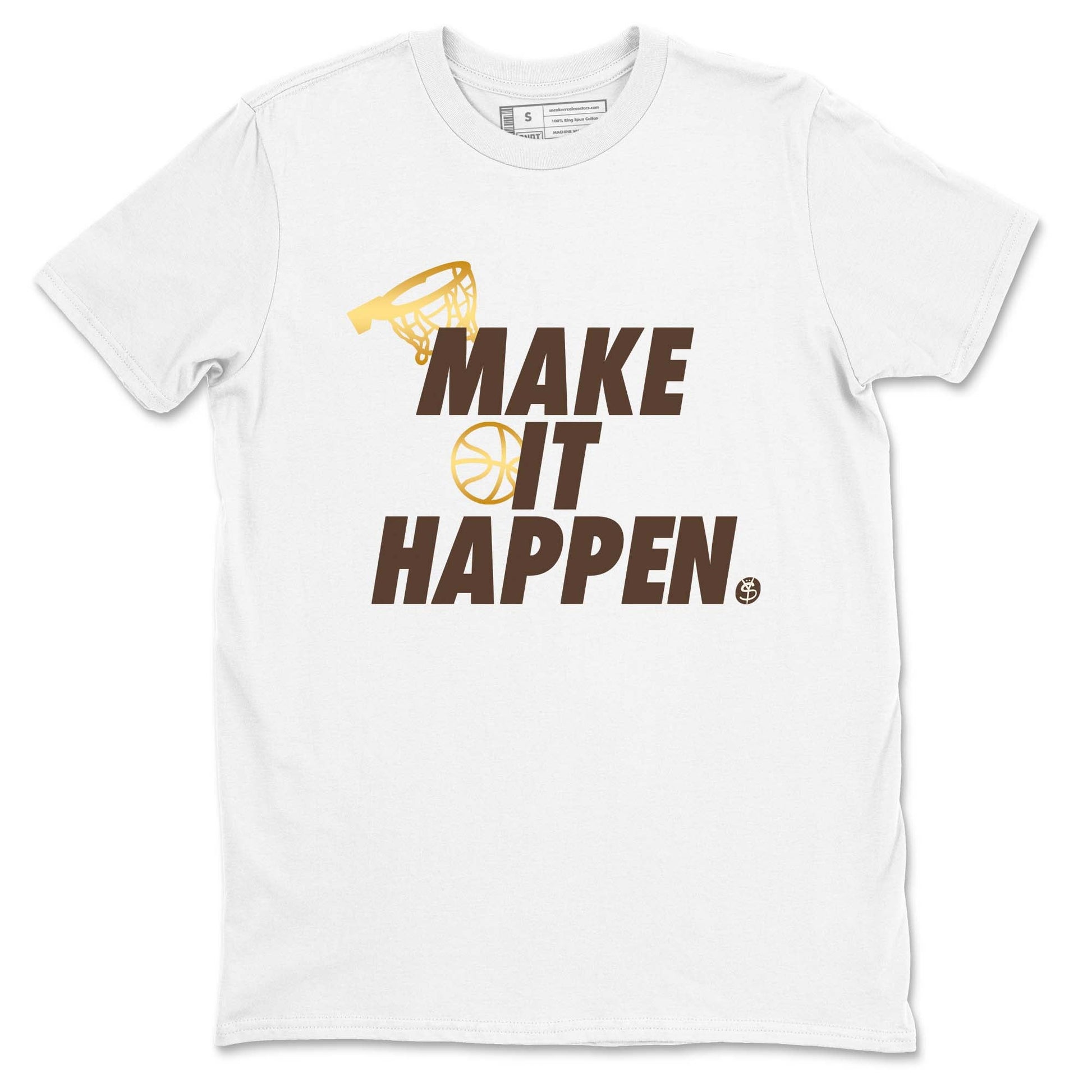 5s Golden Ticket shirts to match jordans Make It Happen shirts to match jordans Air Jordan 5 Golden Ticket match shoes to clothes SNRT Sneaker Tees unisex cotton White 2 shirts