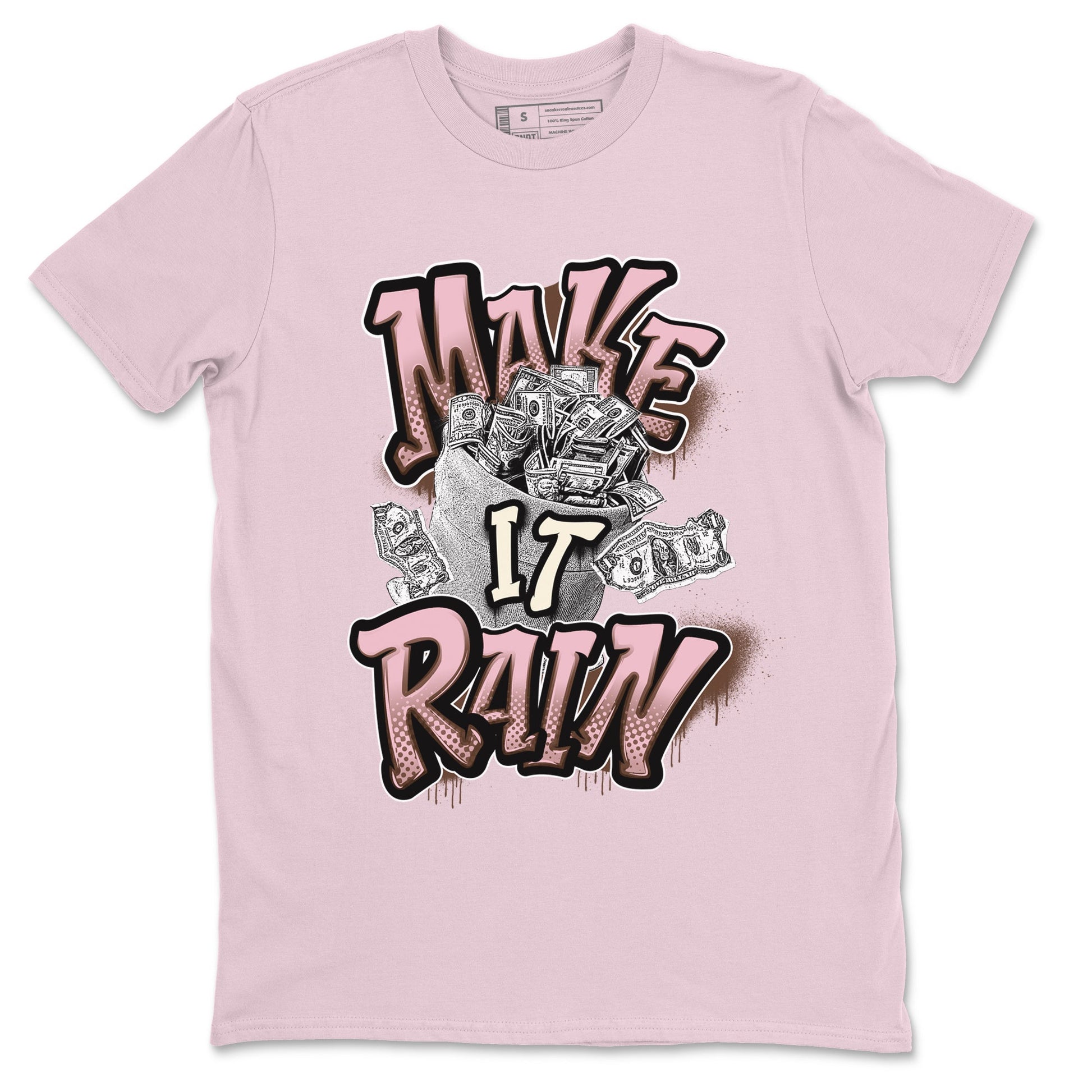 Dunk Cacao Wow And Pink Foam shirts to match jordans Make It Rain Money sneaker match tees Dunk Cacao Wow And Pink Foam SNRT Sneaker Tees streetwear brand Pink 2 unisex cotton tee