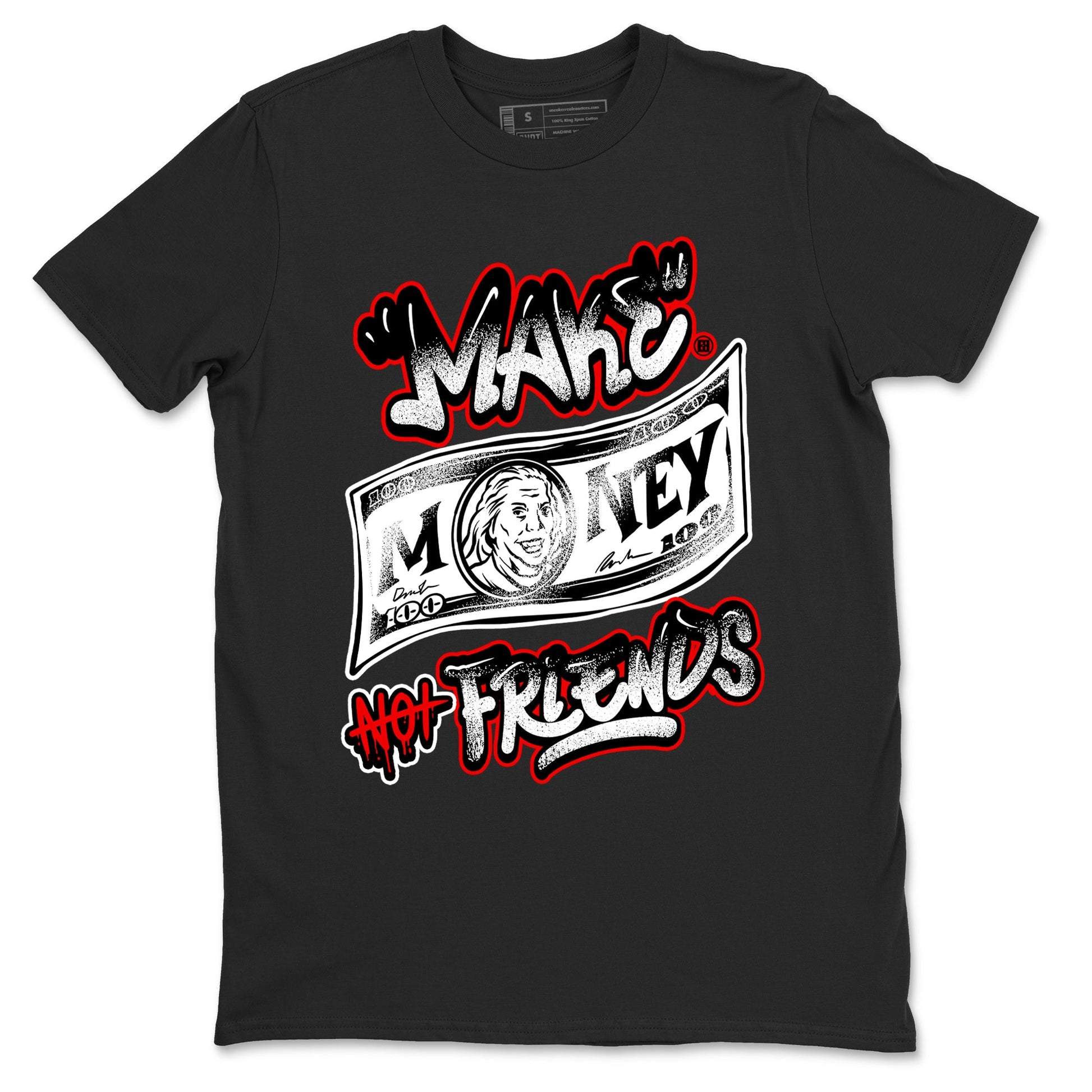 Air Jordan 14 Black Toe t shirts to match sneakers Make Money Not Friends sneaker match tees 14s Black Toe sneaker match tee SNRT Sneaker Tees unisex cotton Black 2 shirts
