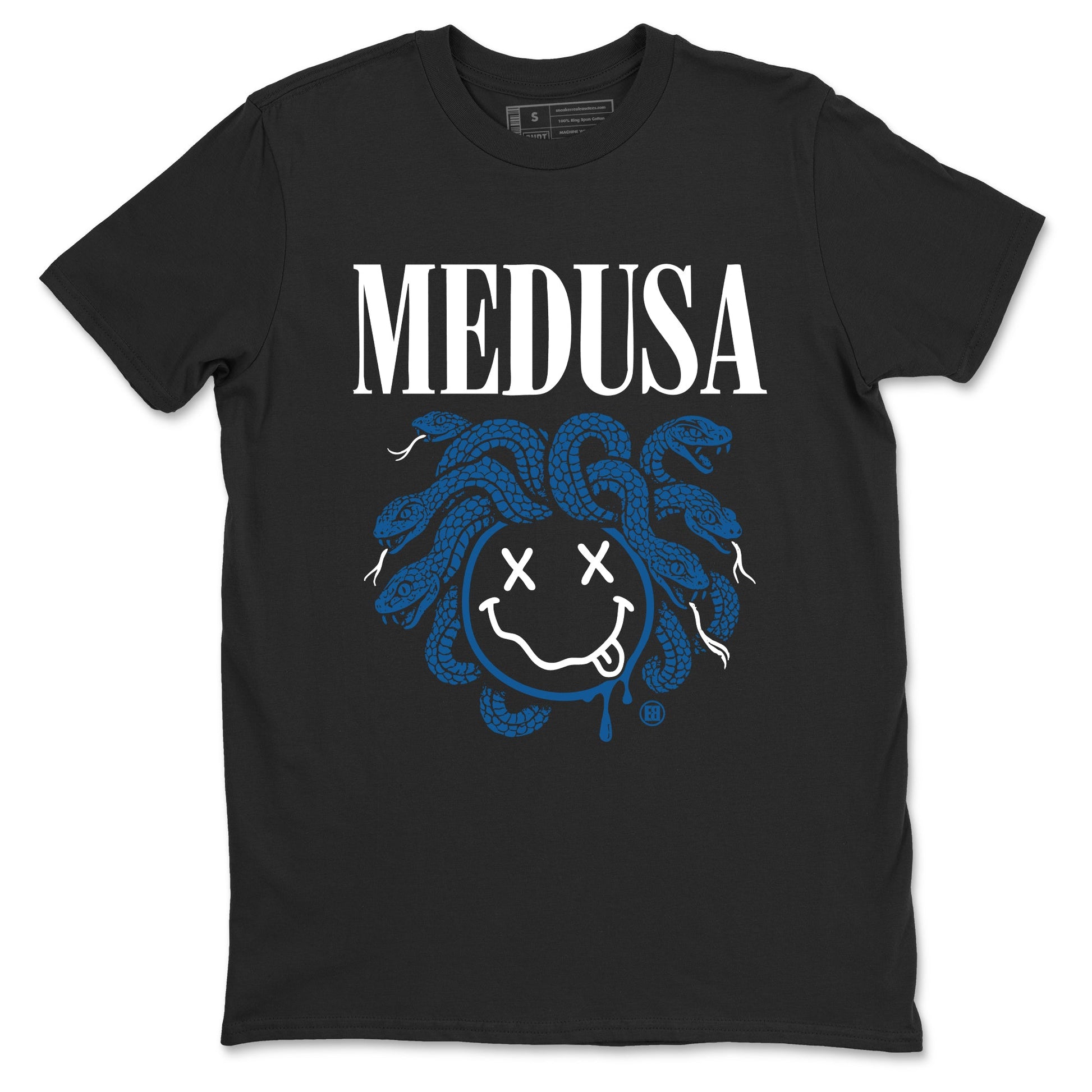 Sneaker match tees – Sneaker Tees To Match Air Jordan 1 x Travis Scott x Fragment Shoes – Medusa Drip Tee Black 2
