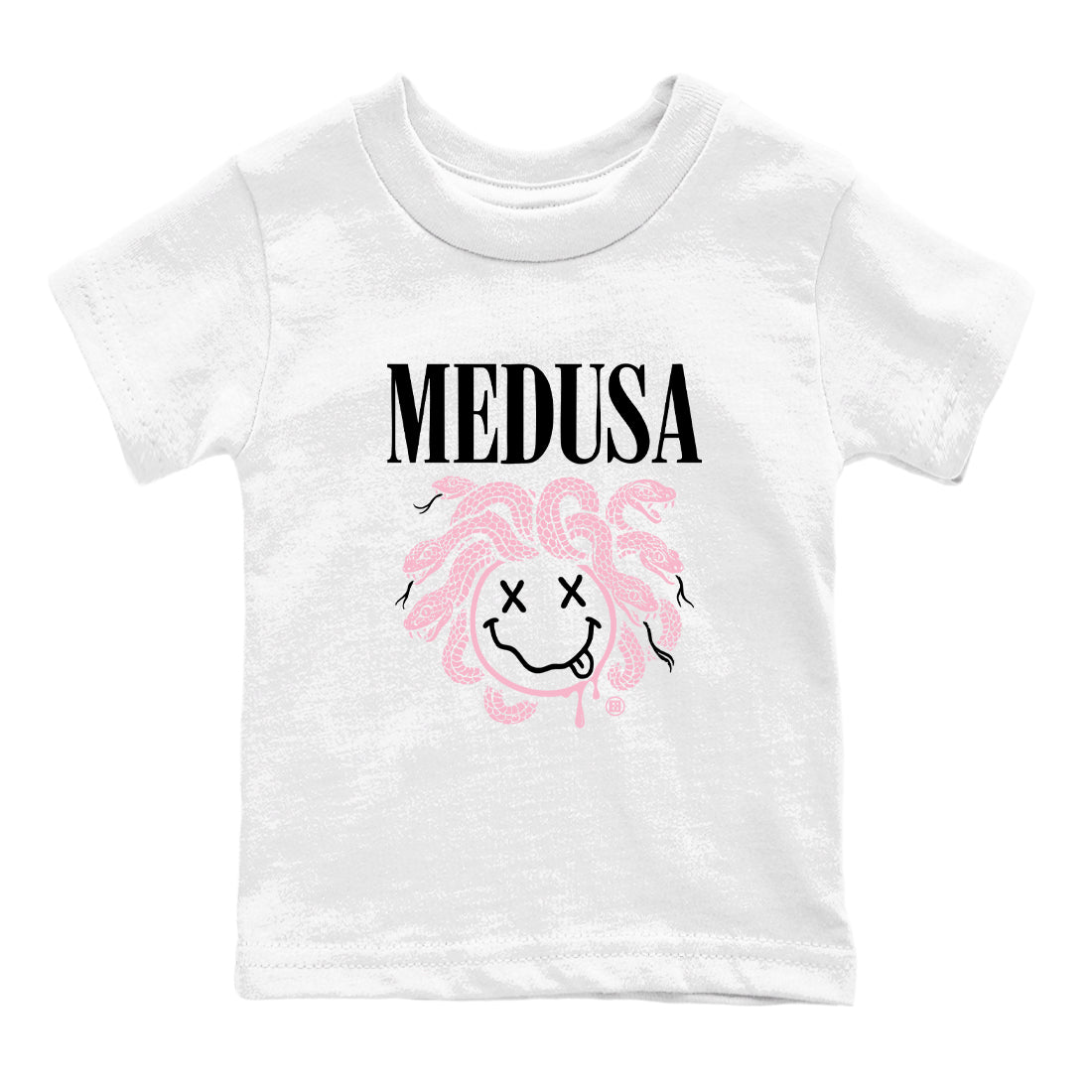 Sneaker match tees – Sneaker Tees To Match Air Jordan 5 35th Anniversary Shoes – Medusa Drip Kids T-Shirt White 2