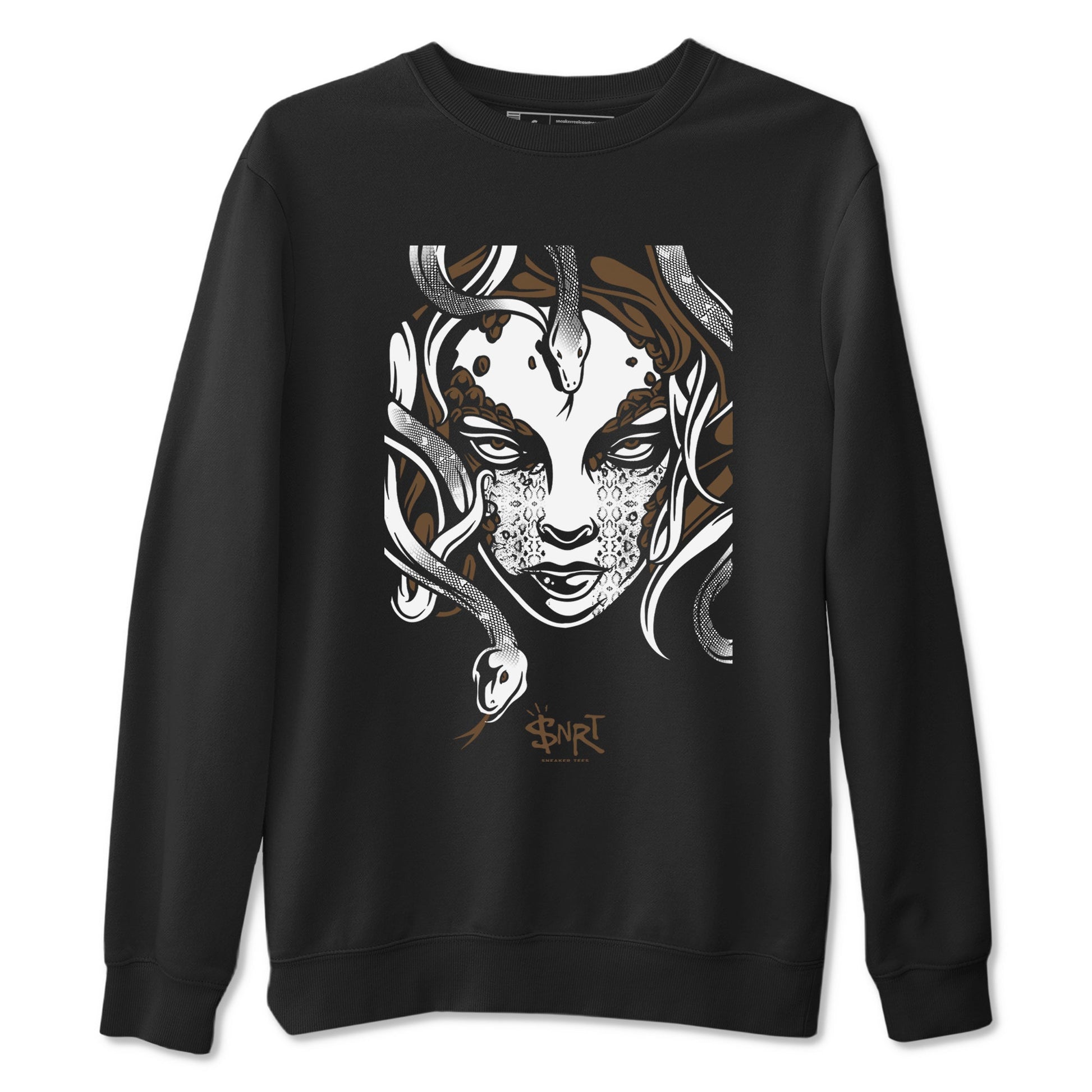 Jordan Jumpman Jack Travis Scott Dark Mocha shirts to match jordans Medusa Head sneaker match tees Jordan Jumpman Jack Travis Scott Dark Mocha SNRT Sneaker Release Tees unisex cotton Black 2 crew neck shirts