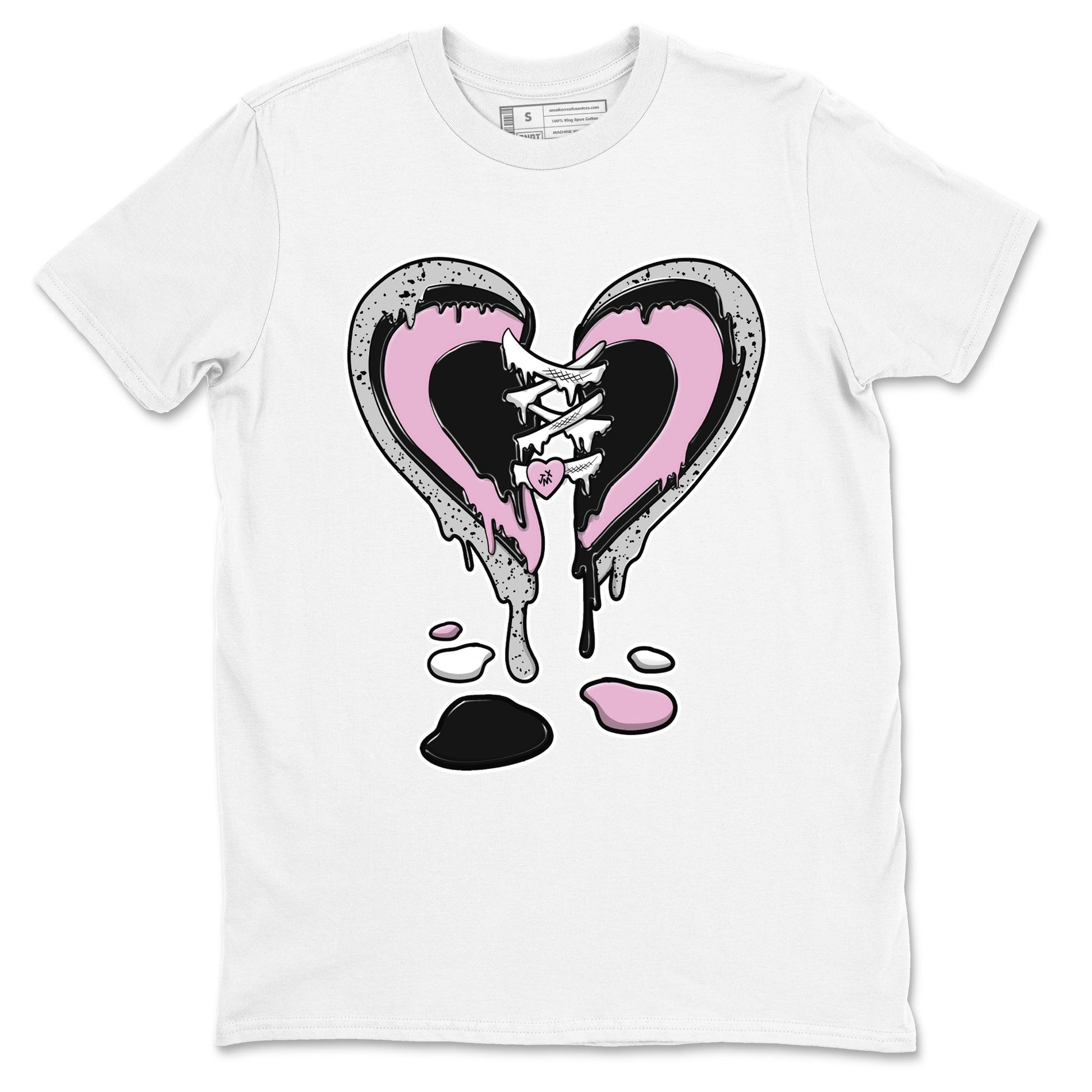 4s Retro Orchid shirts to match jordans Melting Heart sneaker match tees Air Jordan 4 WMNS Orchid match shoes to clothes SNRT Sneaker Tees unisex cotton White 2 shirts