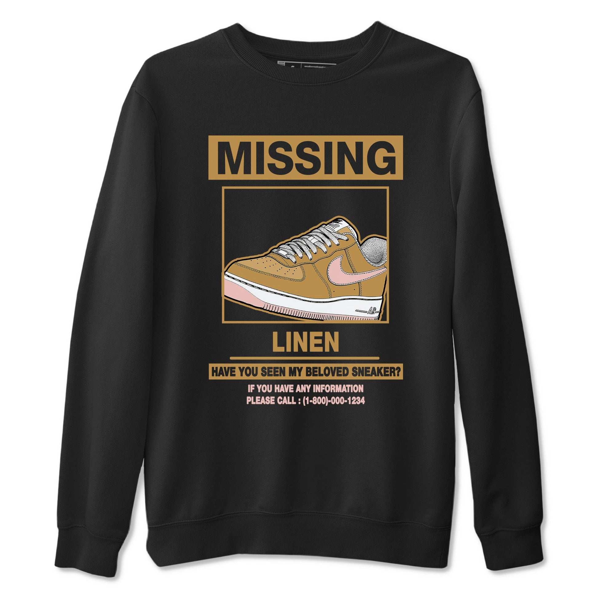 AF1 Linen shirts to match jordans Missing Sneaker sneaker match tees Air Force 1 Linen match shoes to clothes SNRT Sneaker Tees unisex cotton Black 2 shirts