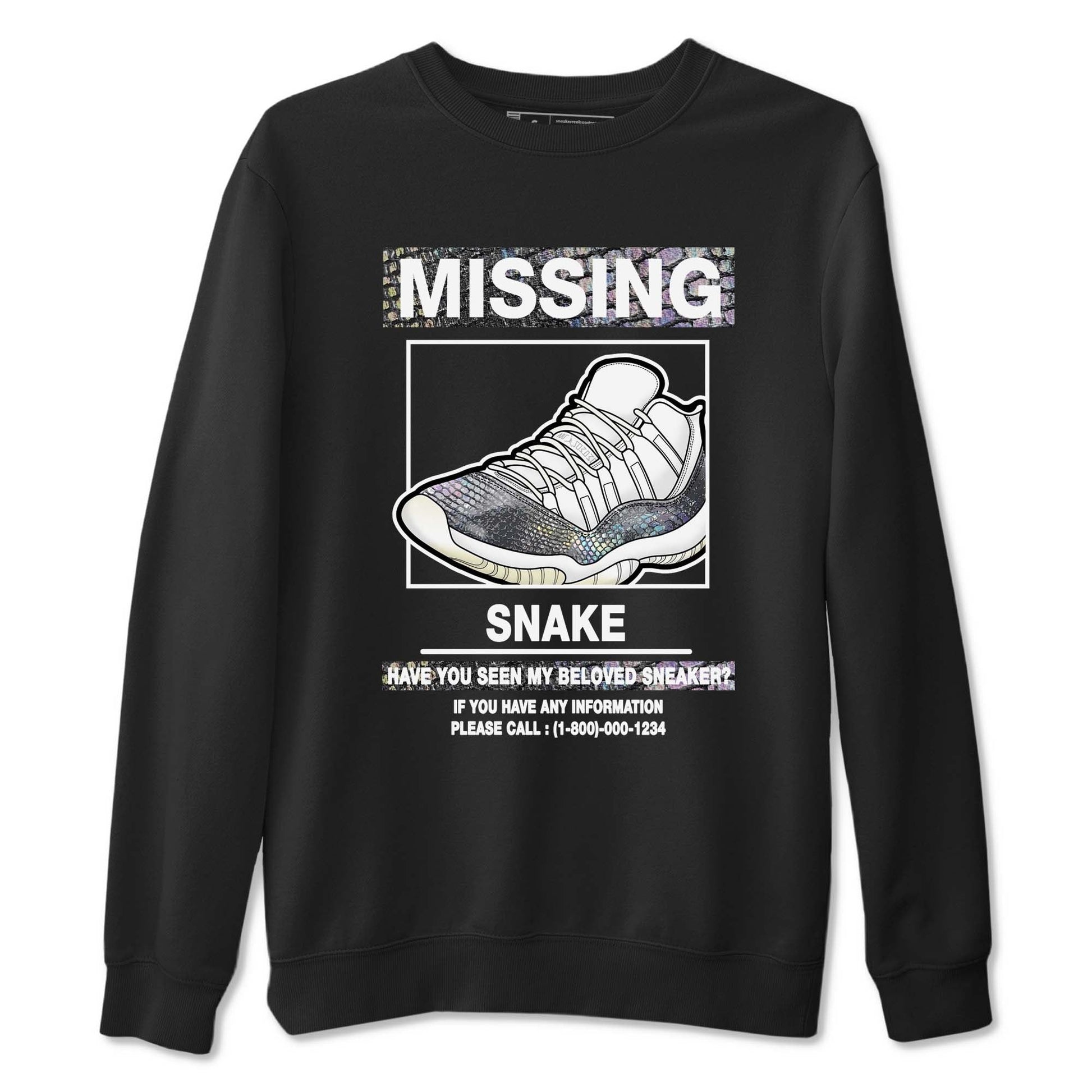 11s Year Of The Snake shirts to match jordans Missing Sneaker shirts to match jordans Air Jordan 11 Retro Low Year Of The Snake match shoes to clothes SNRT Sneaker Tees unisex cotton Black 2 shirts