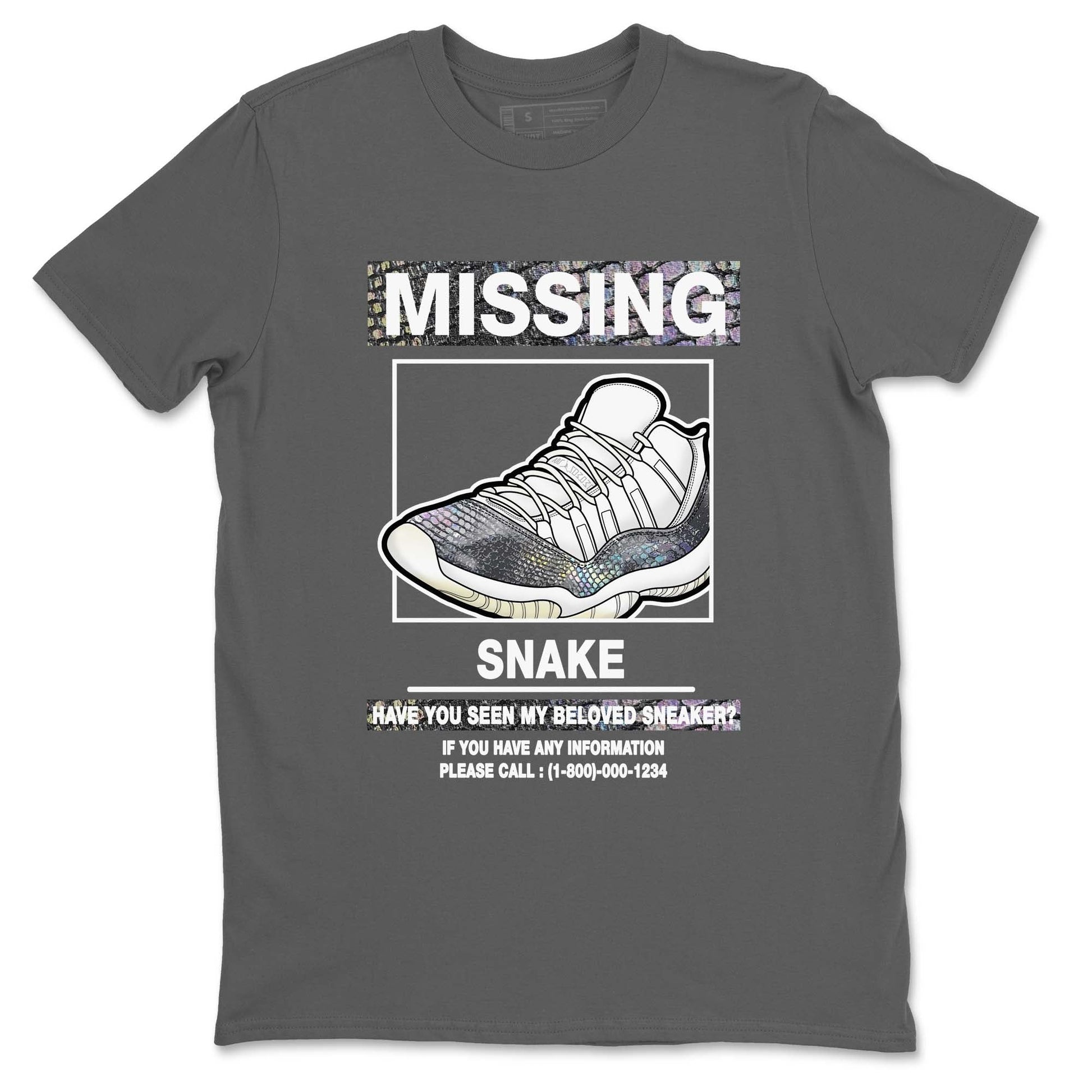 11s Year Of The Snake shirts to match jordans Missing Sneaker shirts to match jordans Air Jordan 11 Retro Low Year Of The Snake match shoes to clothes SNRT Sneaker Tees unisex cotton Cool Grey 2 shirts