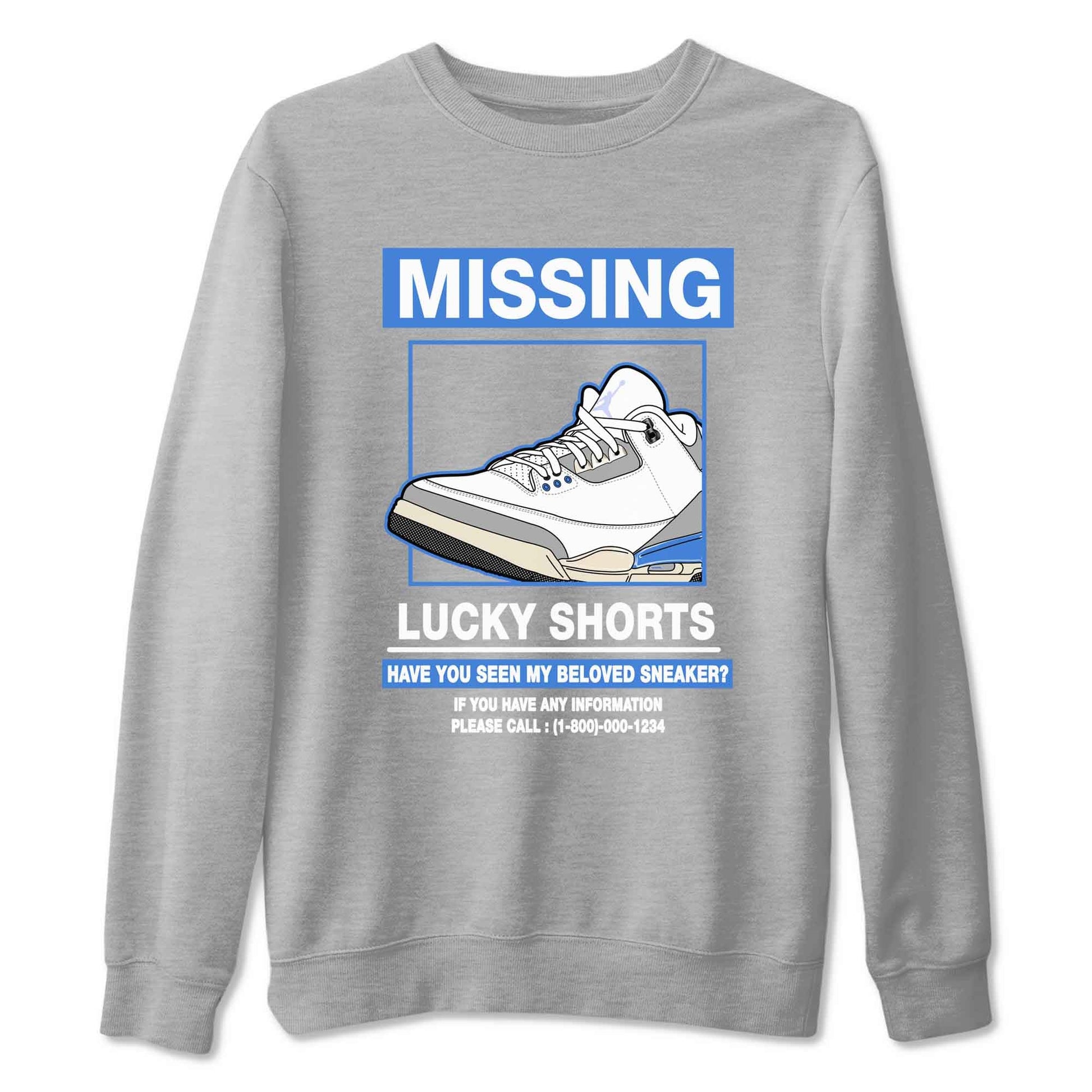 3s Lucky Shorts shirts to match jordans Missing Sneaker best t shirts to wear with jordans Air Jordan 3 Lucky Shorts match shoes to clothes SNRT Sneaker Tees unisex cotton Heather Grey 2 shirts