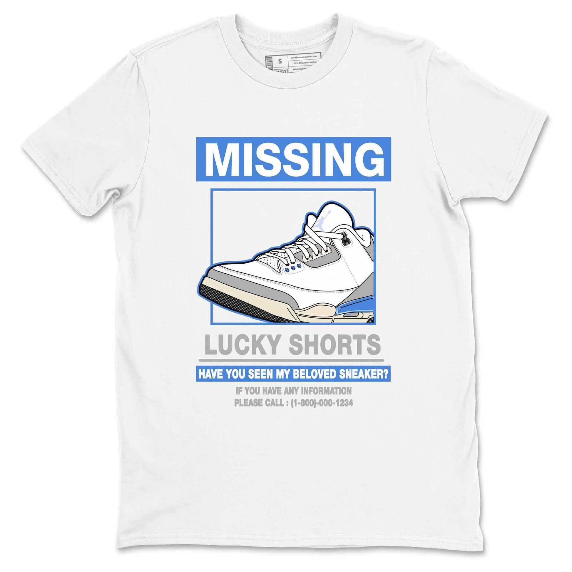 3s Lucky Shorts shirts to match jordans Missing Sneaker best t shirts to wear with jordans Air Jordan 3 Lucky Shorts match shoes to clothes SNRT Sneaker Tees unisex cotton White 2 shirts