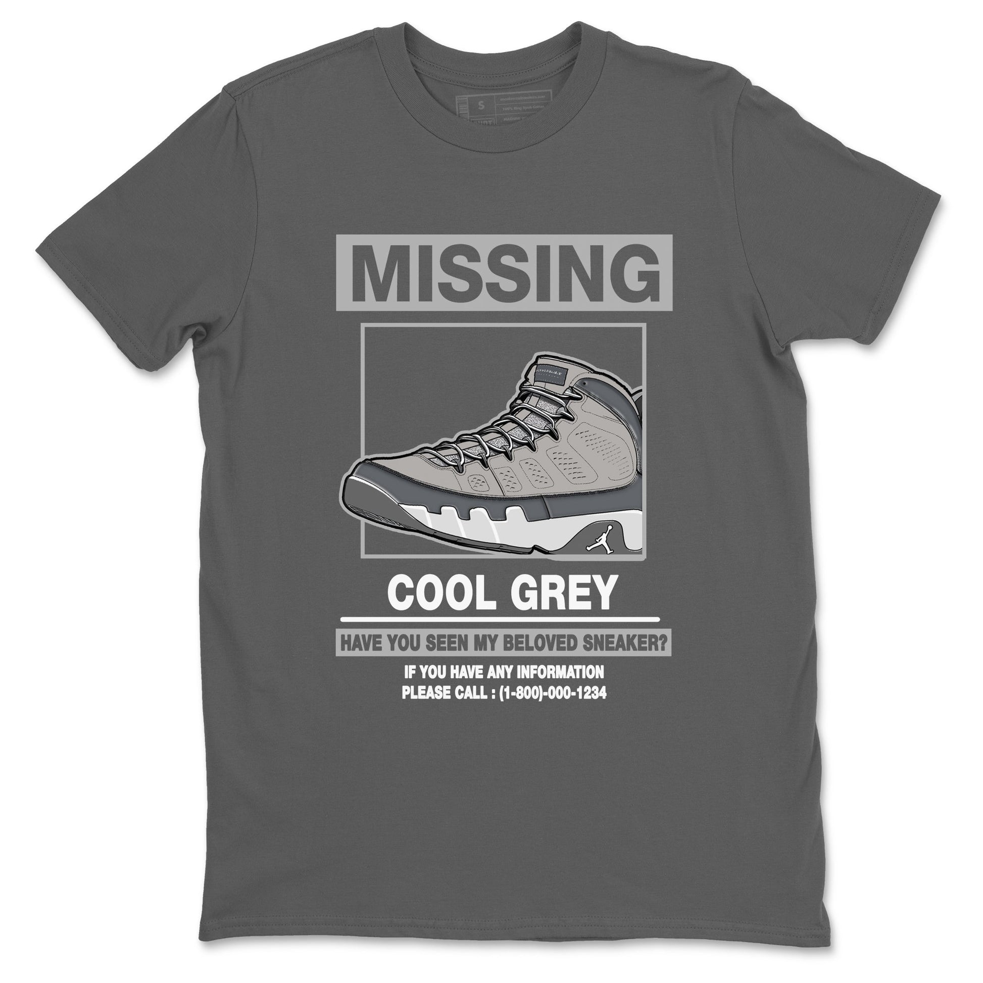 9s Cool Grey shirts to match jordans Missing Sneaker sneaker match tees Air Jordan 9 Retro Cool Grey match shoes to clothes SNRT Sneaker Tees unisex cotton Cool Grey 2 shirts