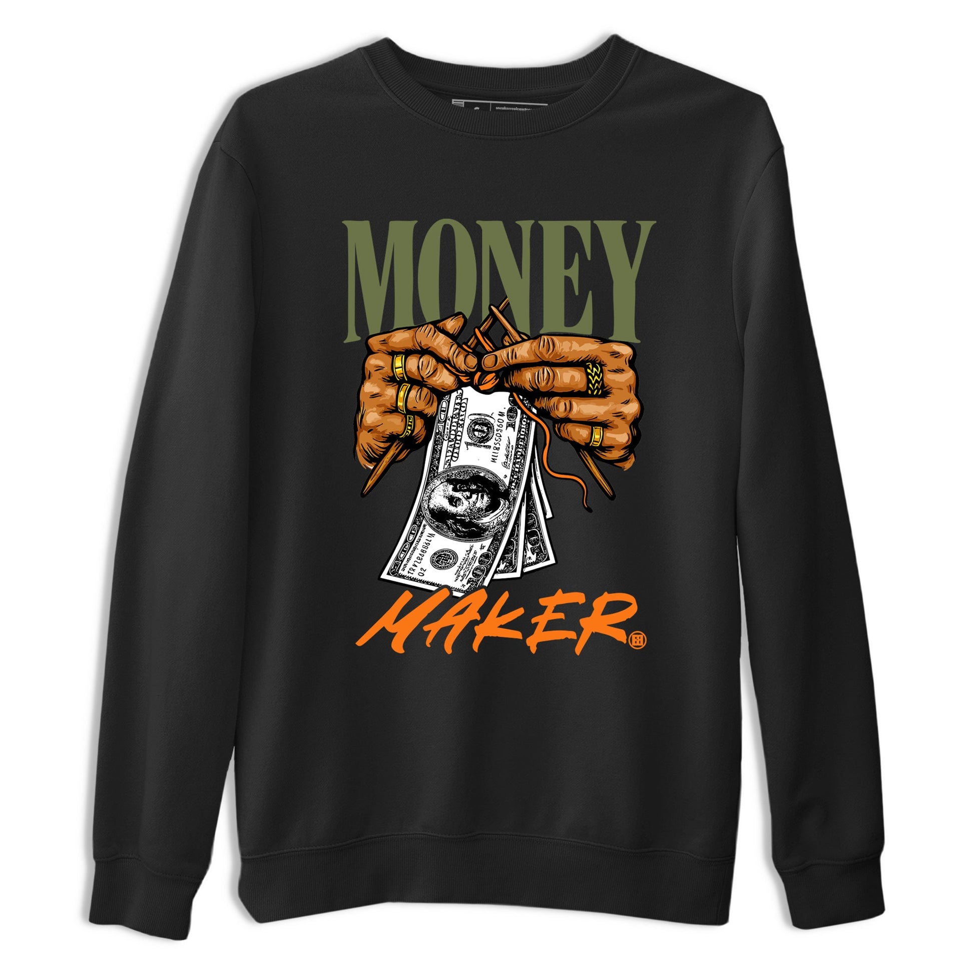 Sneaker match tees – Sneaker Tees To Match Undefeated inspired colorways Air Jordan 4 OG Olive Shoes – Money Maker Tee Black 2