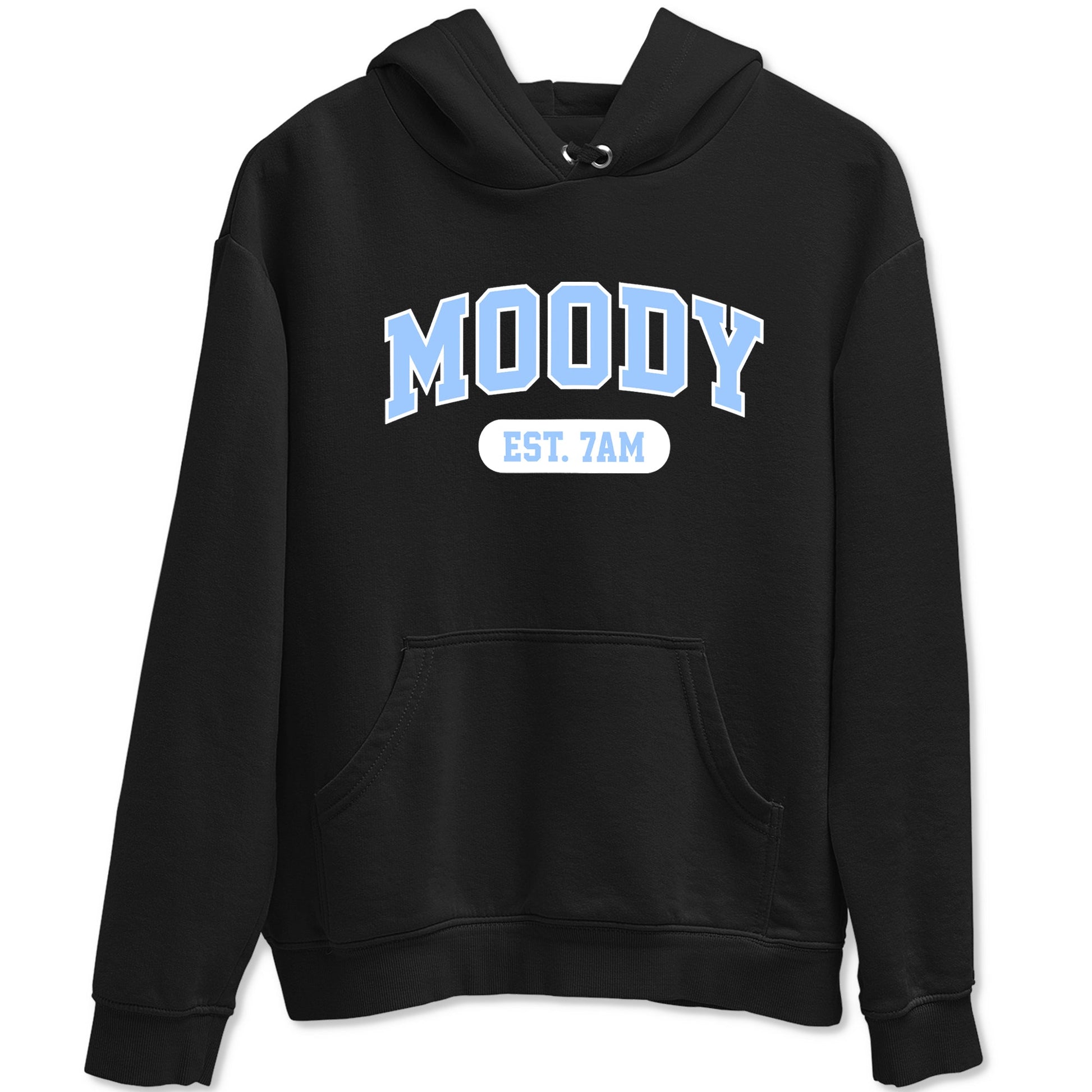 Moody sneaker match t-shirt styled to complete your fit with the Air Jordan 4 Aluminum sneakers, shown in Black 2.