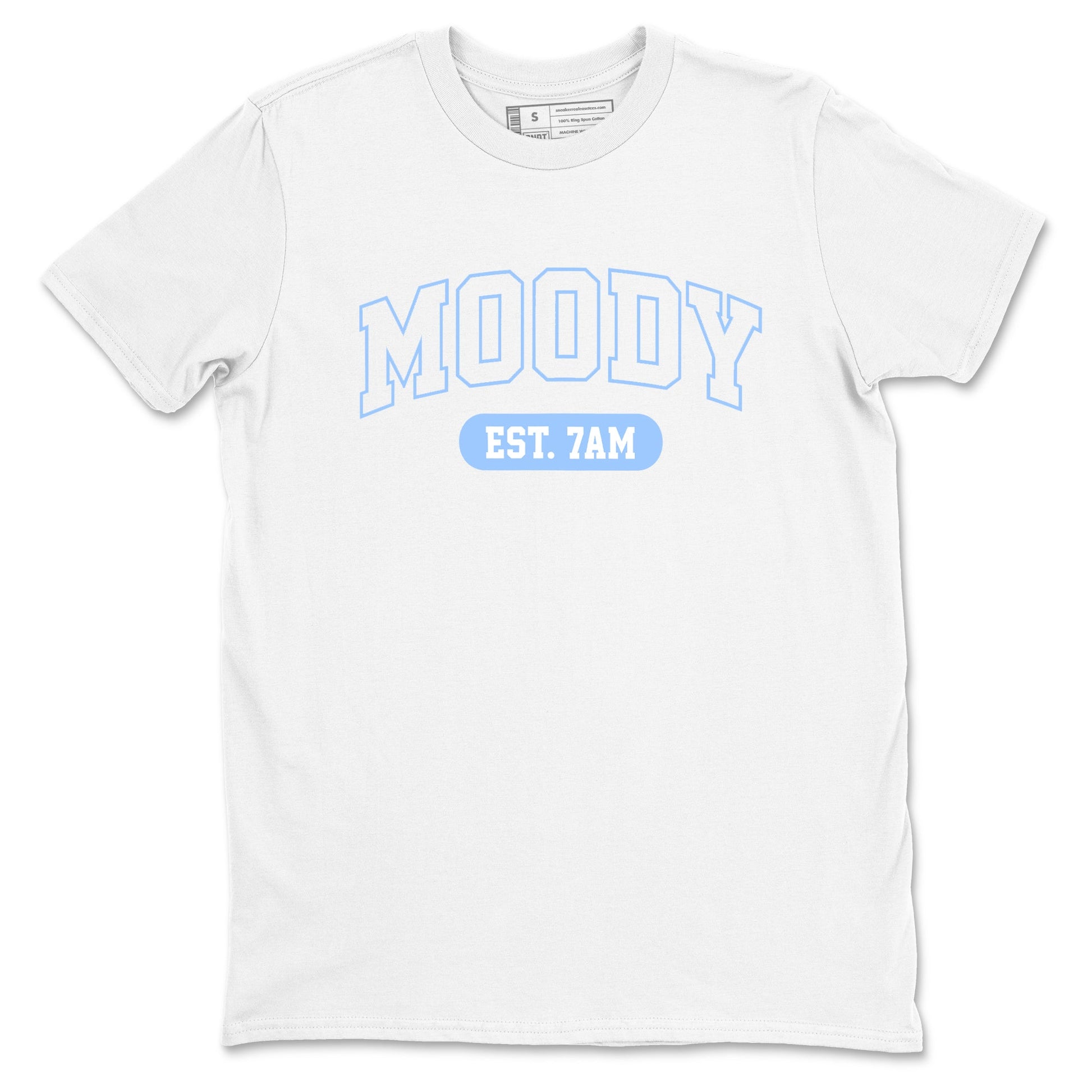Moody sneaker match t-shirt styled to complete your fit with the Air Jordan 4 Aluminum sneakers, shown in White 2.