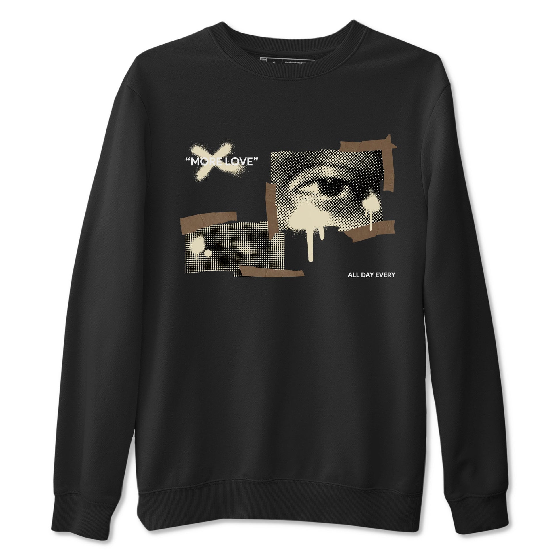 1s Low OG Mocha shirts to match jordans More Love sneaker match tees Air Jordan 1 Mocha match shoes to clothes SNRT Sneaker Tees unisex cotton Black 2 shirts