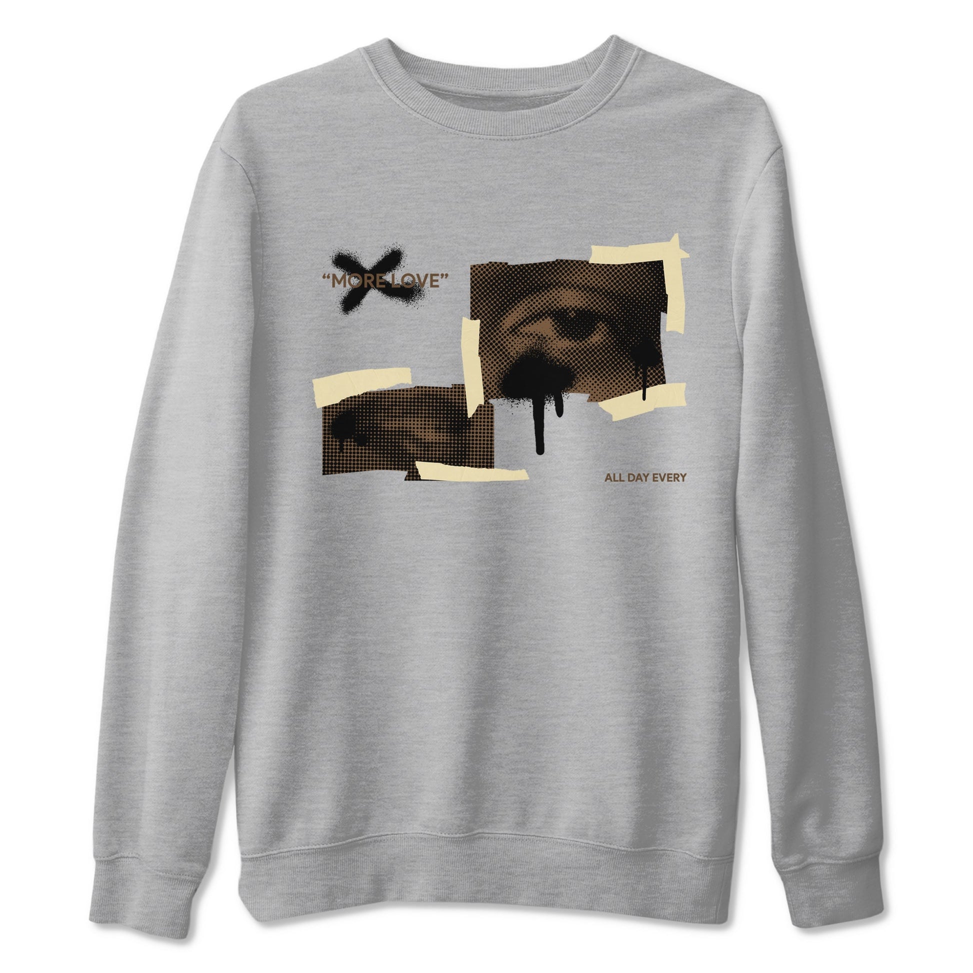 1s Low OG Mocha shirts to match jordans More Love sneaker match tees Air Jordan 1 Mocha match shoes to clothes SNRT Sneaker Tees unisex cotton Heather Grey 2 shirts