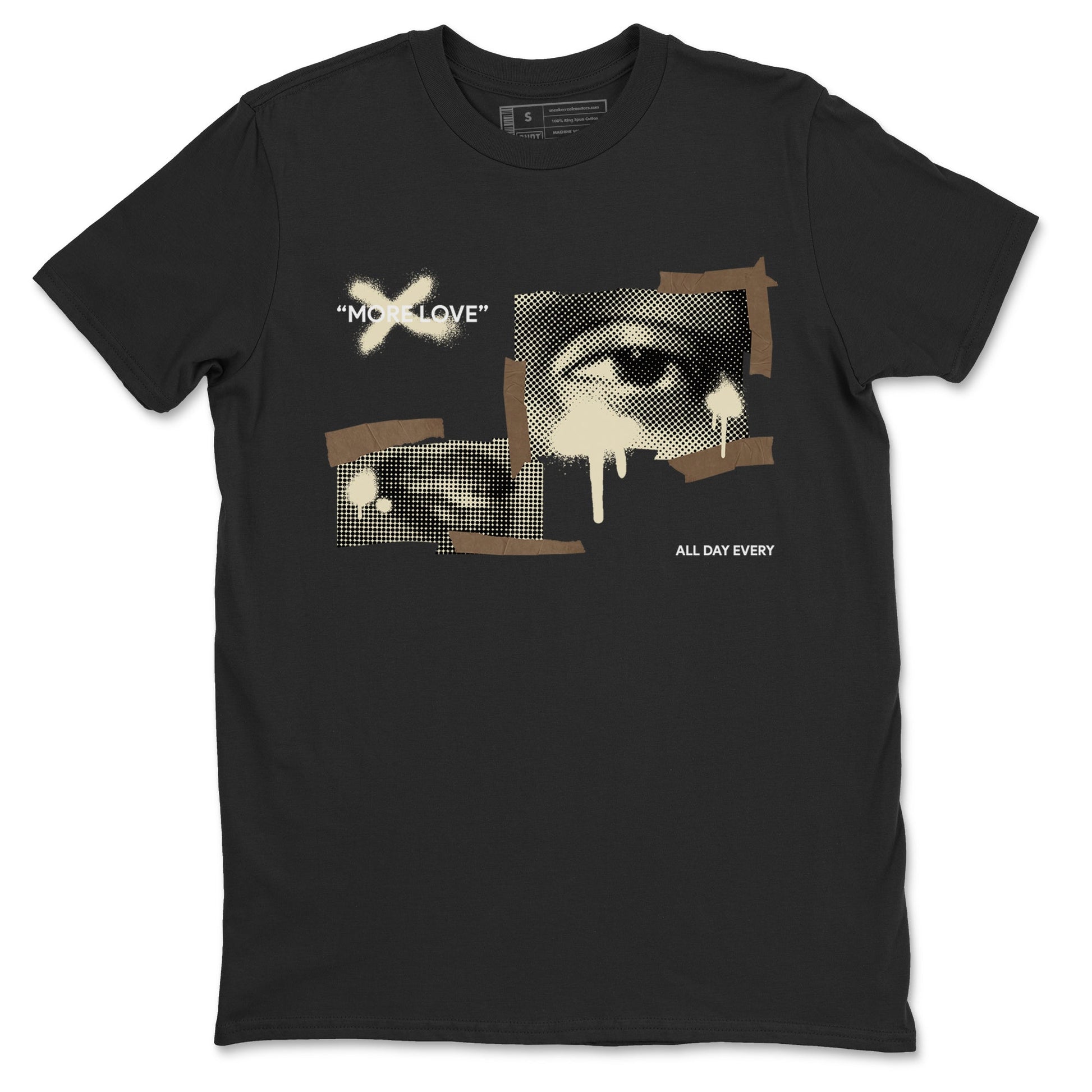 1s Low OG Mocha shirts to match jordans More Love sneaker match tees Air Jordan 1 Mocha match shoes to clothes SNRT Sneaker Tees unisex cotton Black 2 shirts