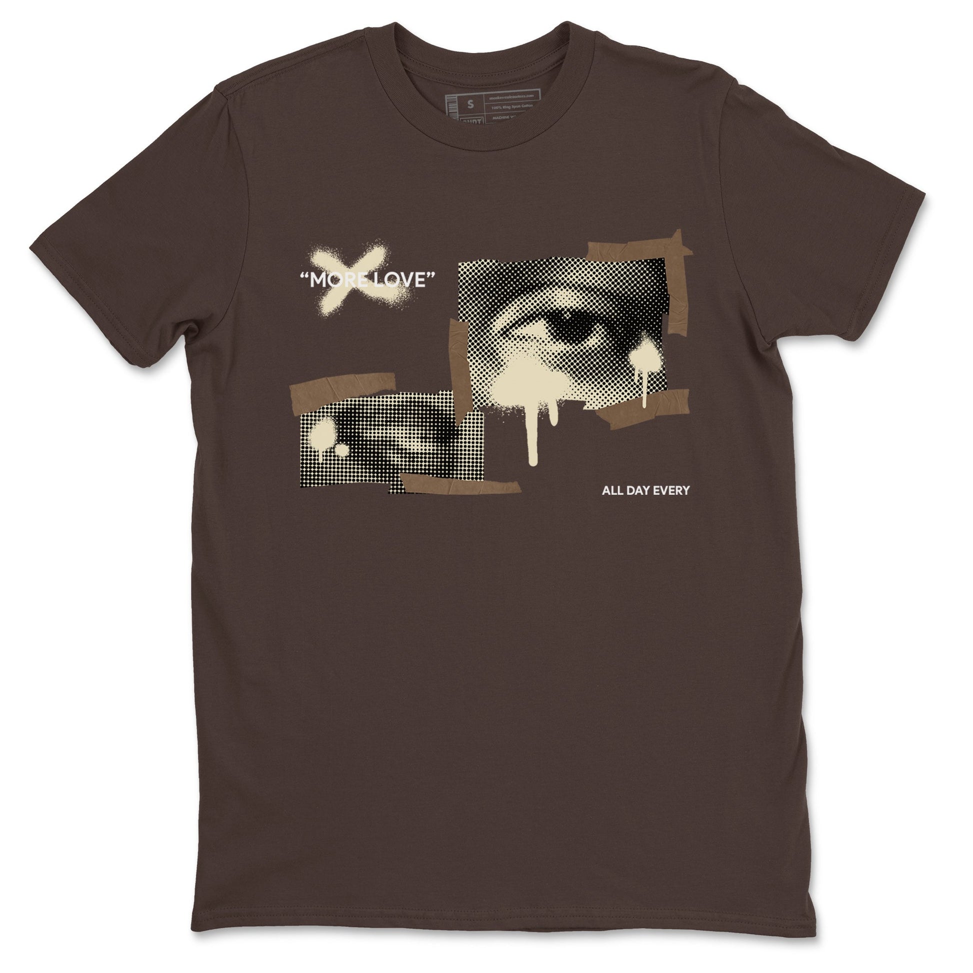 1s Low OG Mocha shirts to match jordans More Love sneaker match tees Air Jordan 1 Mocha match shoes to clothes SNRT Sneaker Tees unisex cotton Dark Chocolate 2 shirts