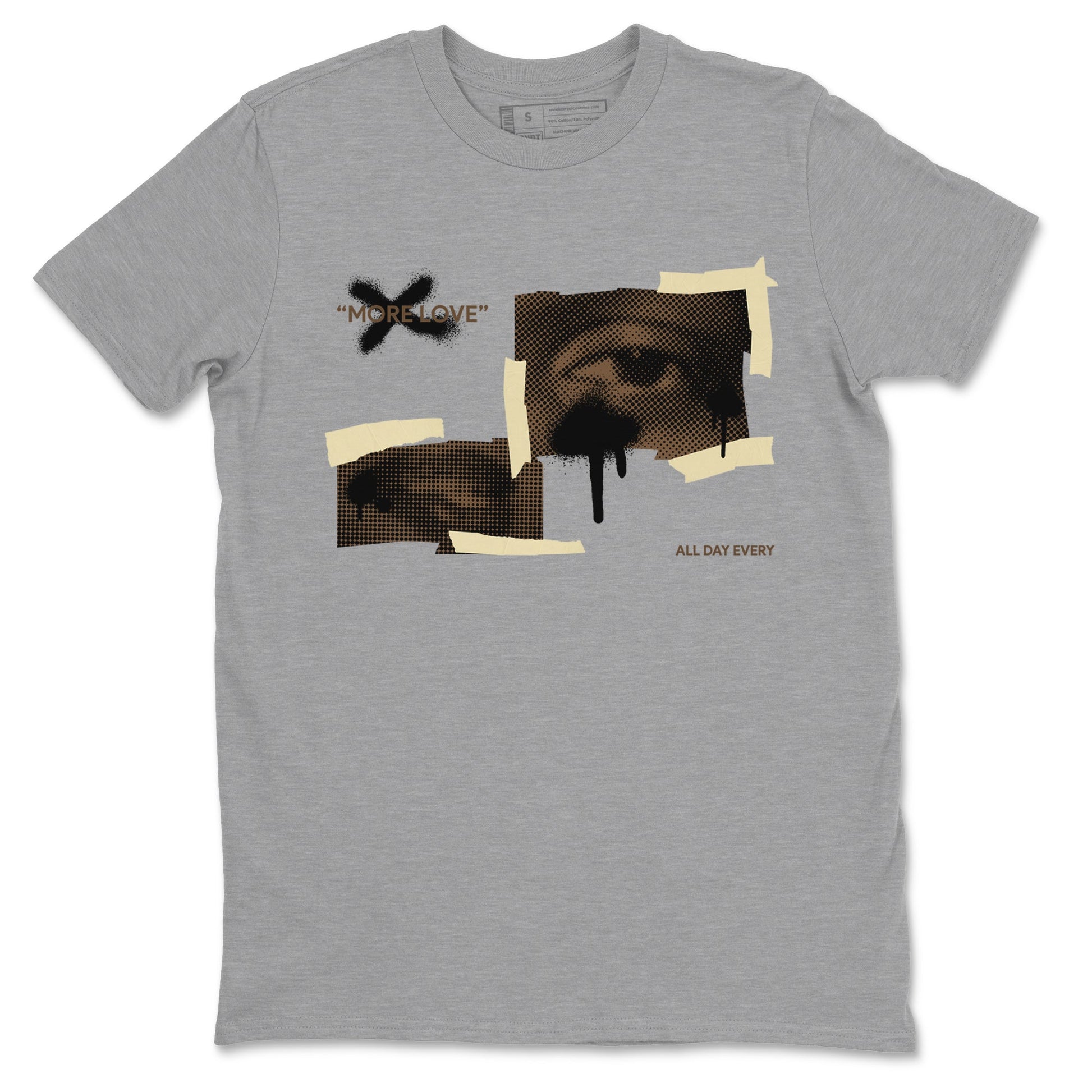 1s Low OG Mocha shirts to match jordans More Love sneaker match tees Air Jordan 1 Mocha match shoes to clothes SNRT Sneaker Tees unisex cotton Heather Grey 2 shirts