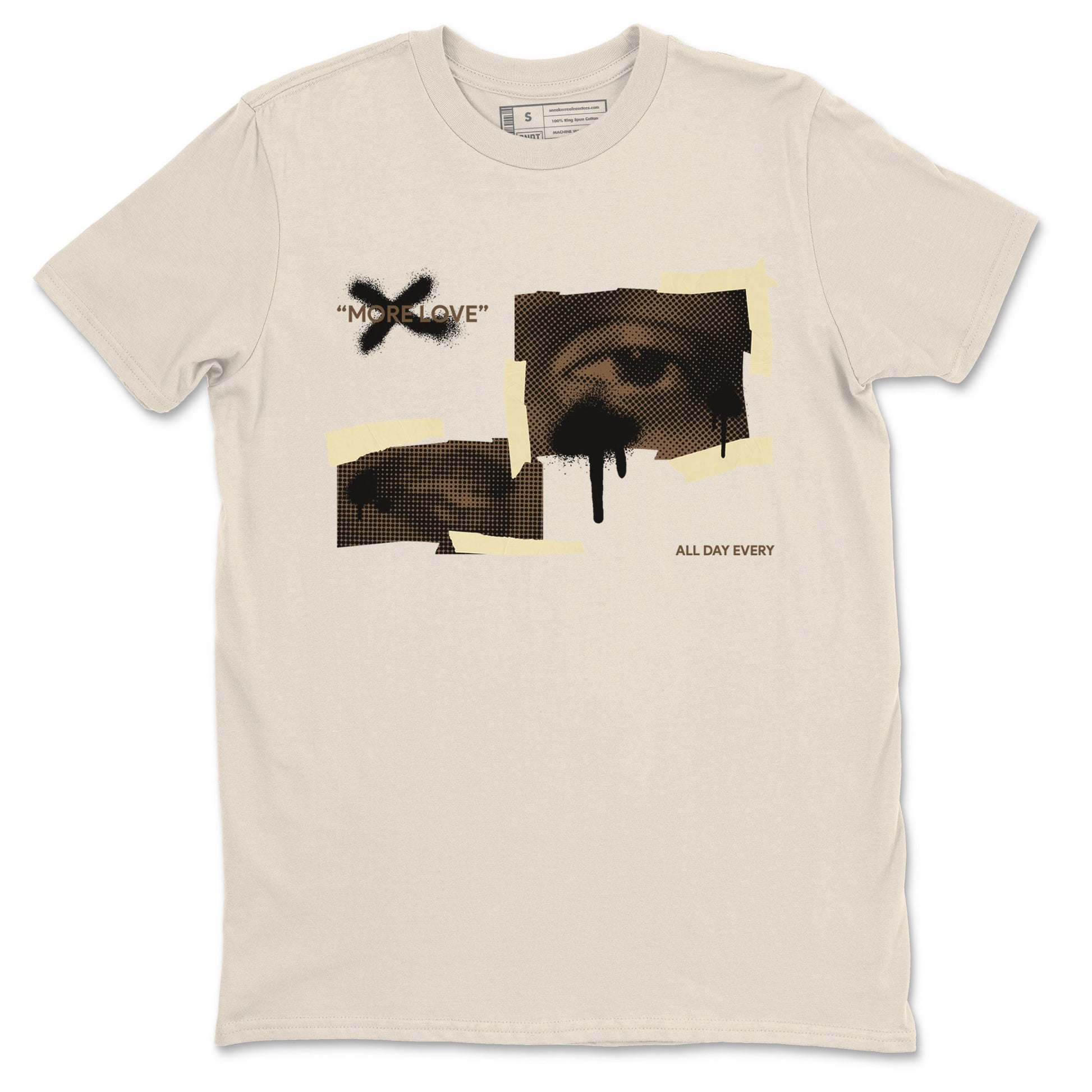1s Low OG Mocha shirts to match jordans More Love sneaker match tees Air Jordan 1 Mocha match shoes to clothes SNRT Sneaker Tees unisex cotton Natural 2 shirts