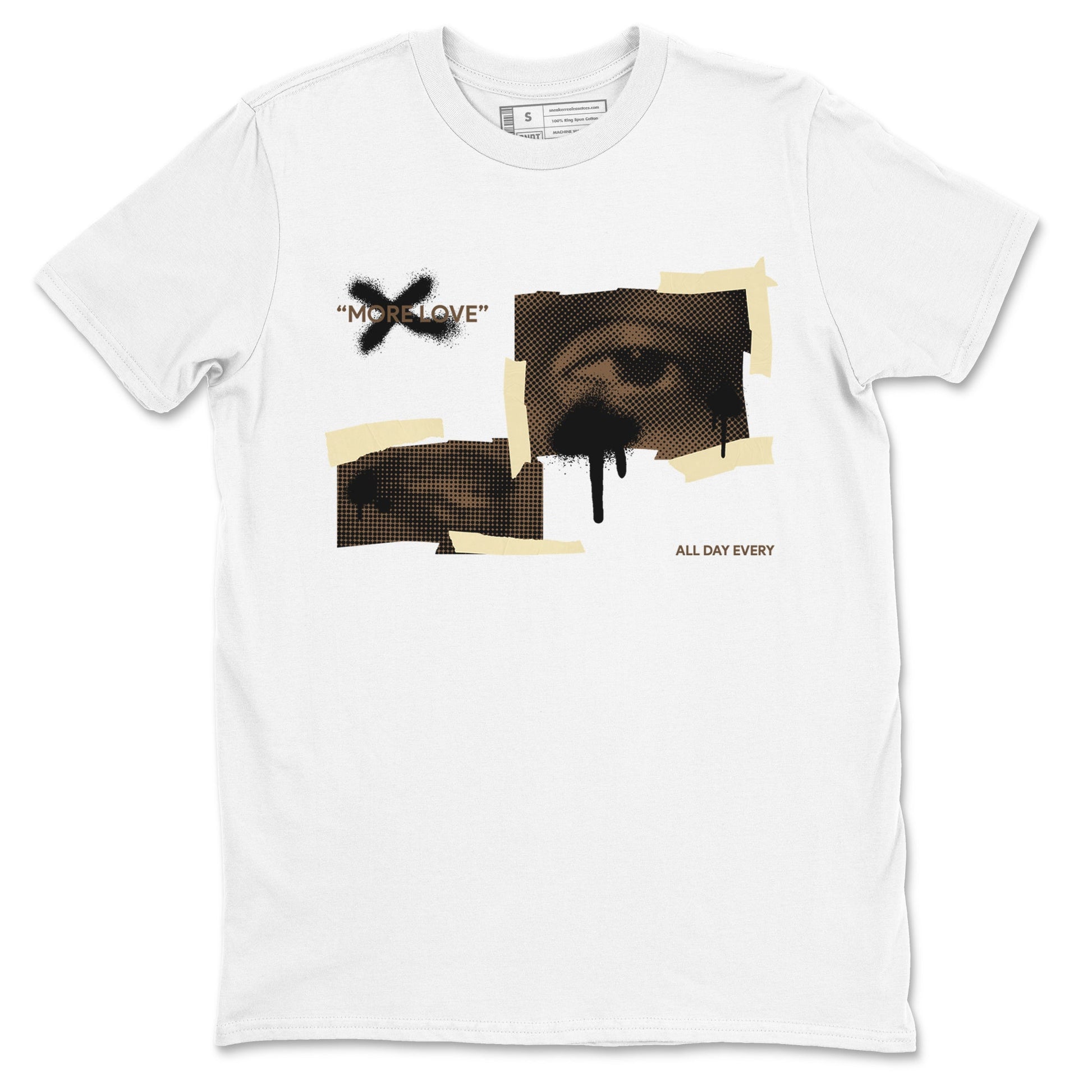 1s Low OG Mocha shirts to match jordans More Love sneaker match tees Air Jordan 1 Mocha match shoes to clothes SNRT Sneaker Tees unisex cotton White 2 shirts
