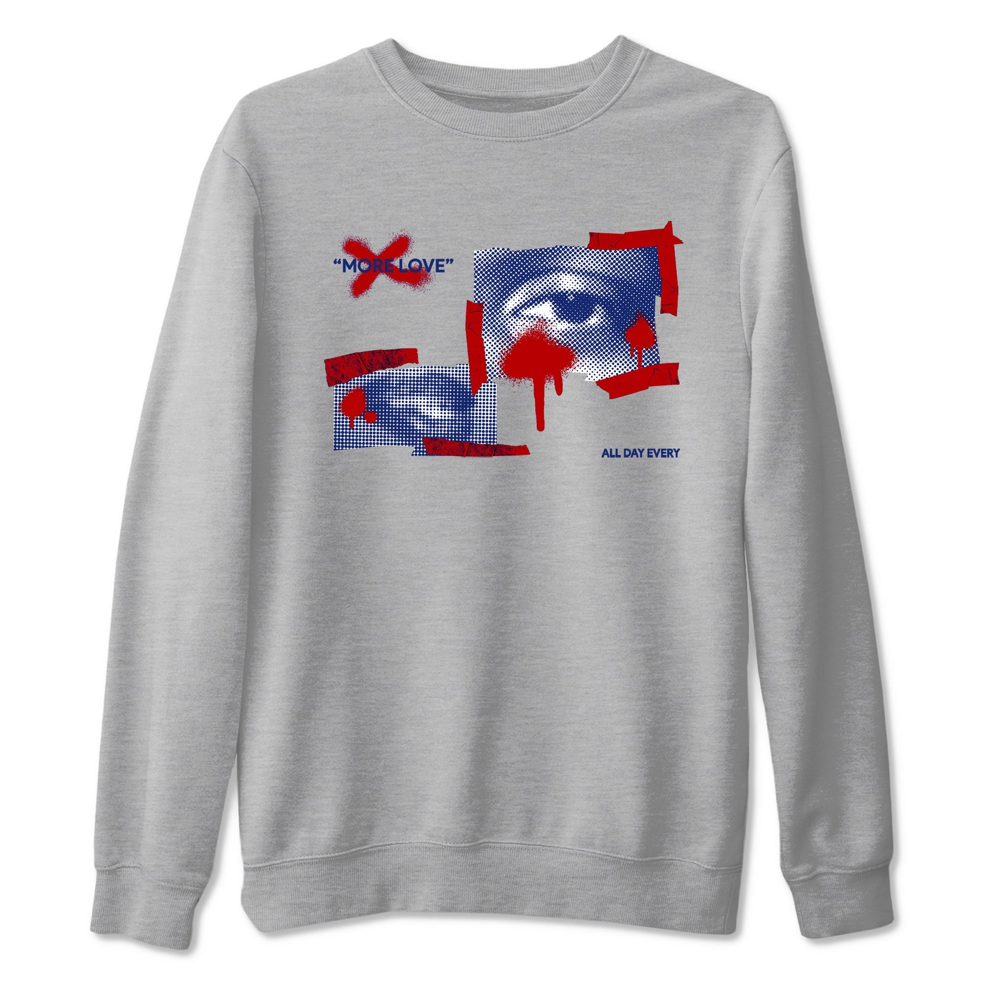 1s Rare Air shirts to match jordans More Love sneaker match tees Air Jordan 1 High OG Rare Air Deep Royal Blue match shoes to clothes SNRT Sneaker Tees unisex cotton Heather Grey 2 shirts