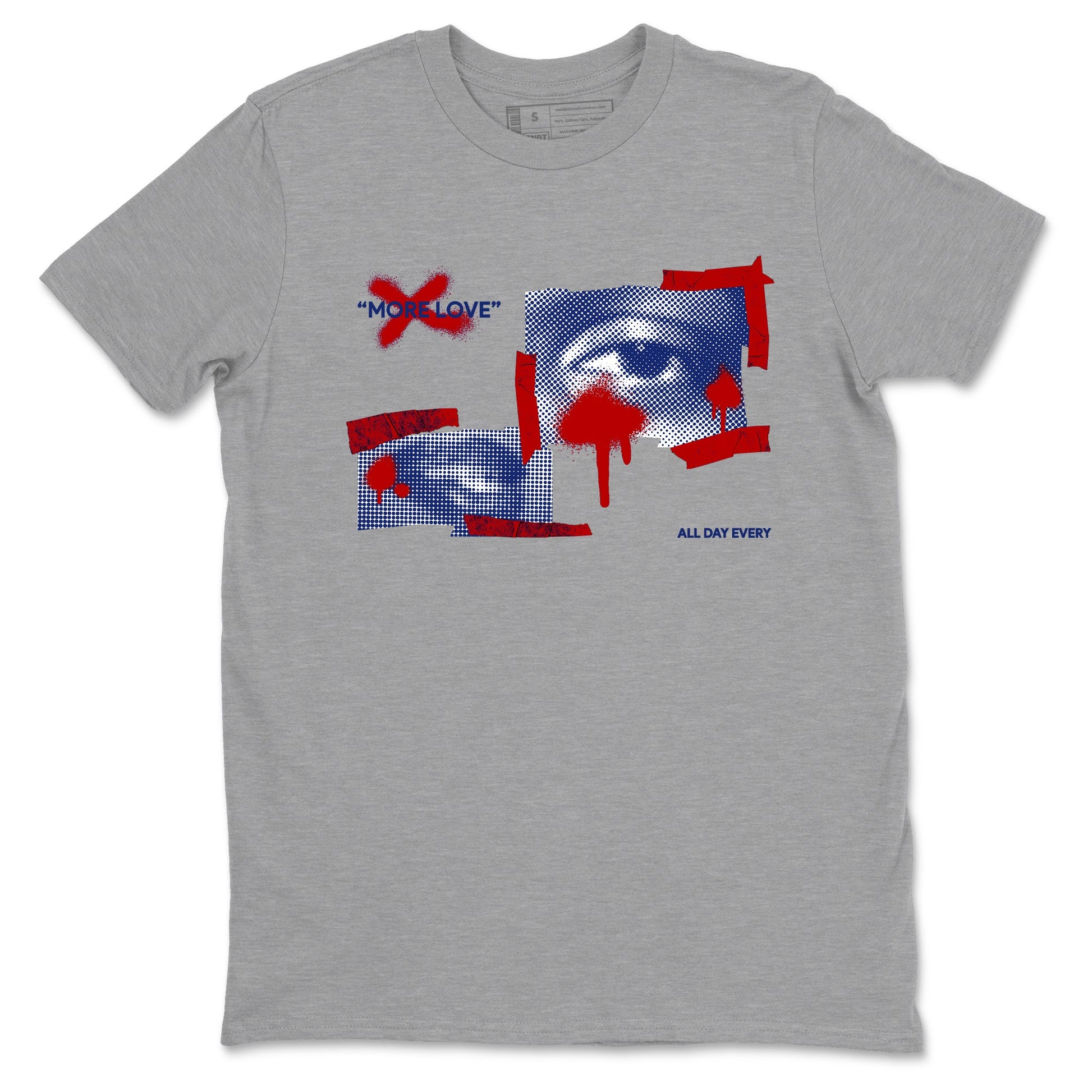 1s Rare Air shirts to match jordans More Love sneaker match tees Air Jordan 1 High OG Rare Air Deep Royal Blue match shoes to clothes SNRT Sneaker Tees unisex cotton Heather Grey 2 shirts