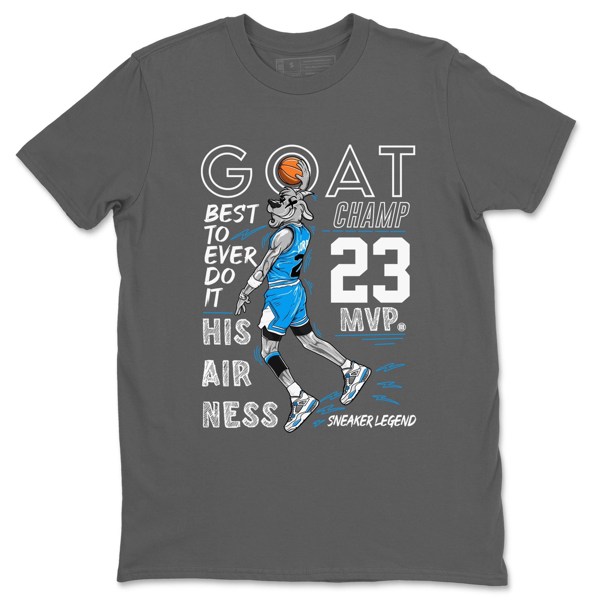 4s Military Blue shirt to match jordans MVP Goat sneaker tees Air Jordan 4 Retro Military Blue Streetwear Brand SNRT Sneaker Release Tees unisex cotton Cool Grey 2 crew neck shirt